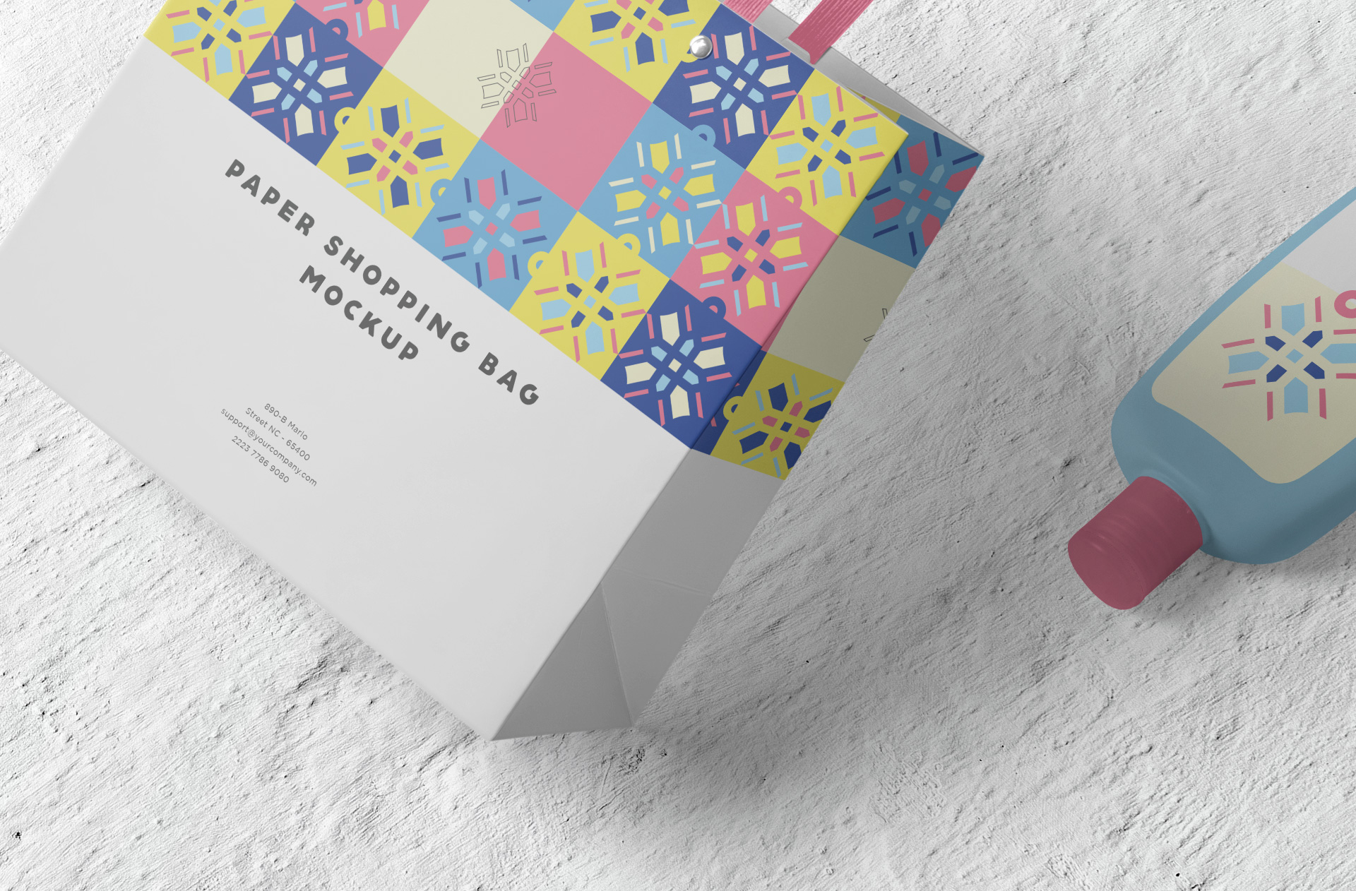 custom print bag mock-up