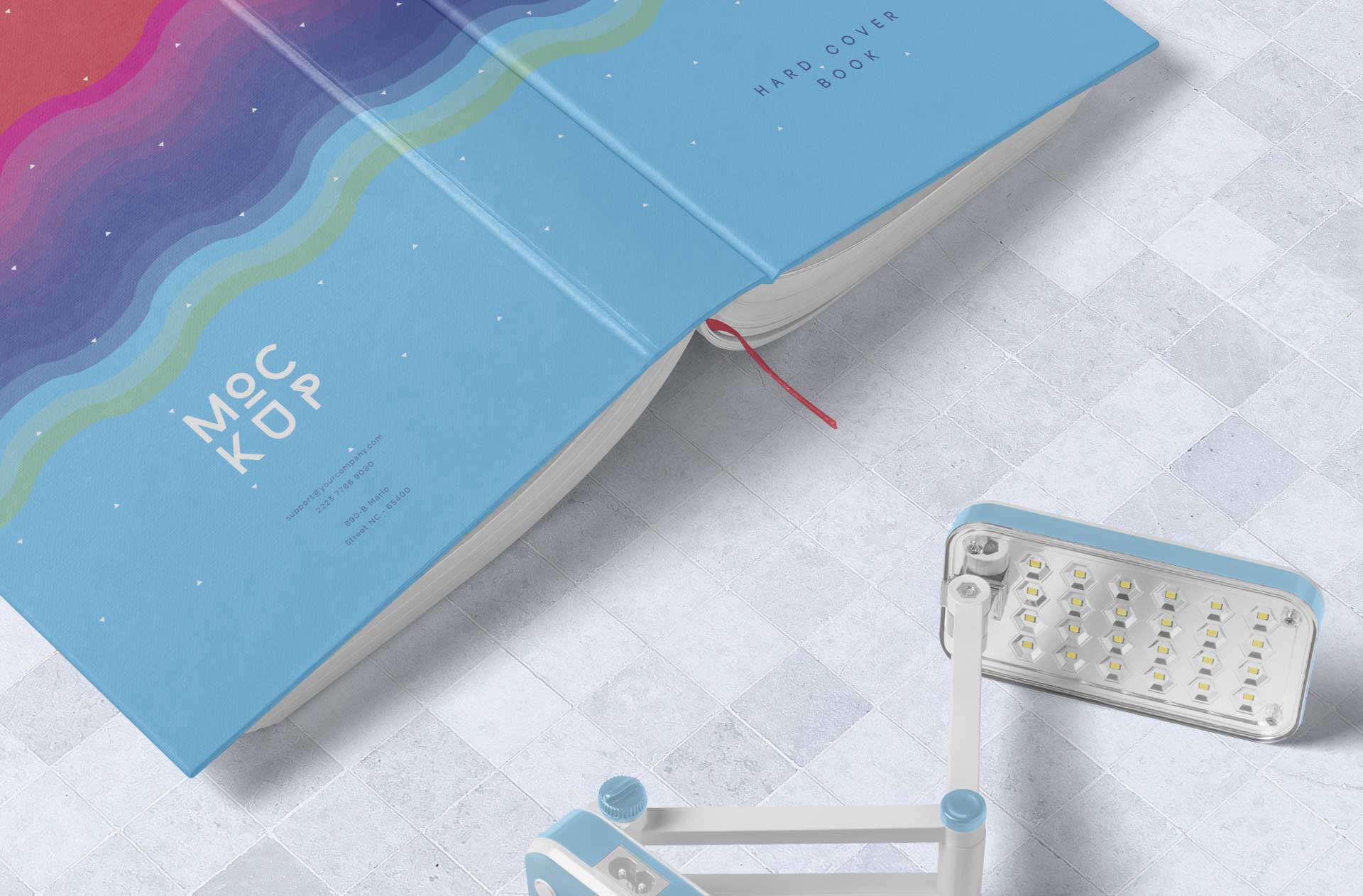 A4 book mockup
