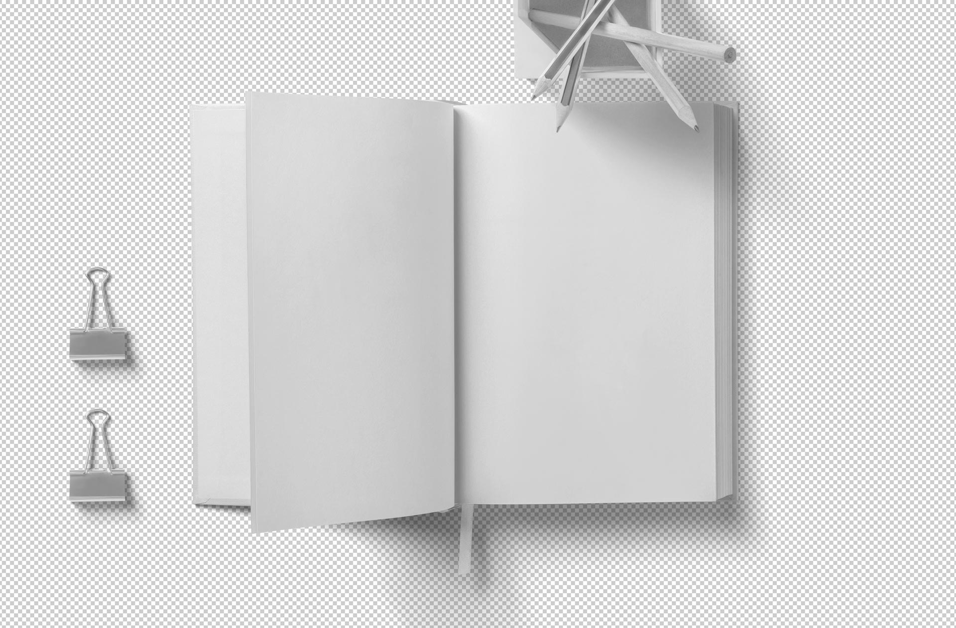 A4 book mockup
