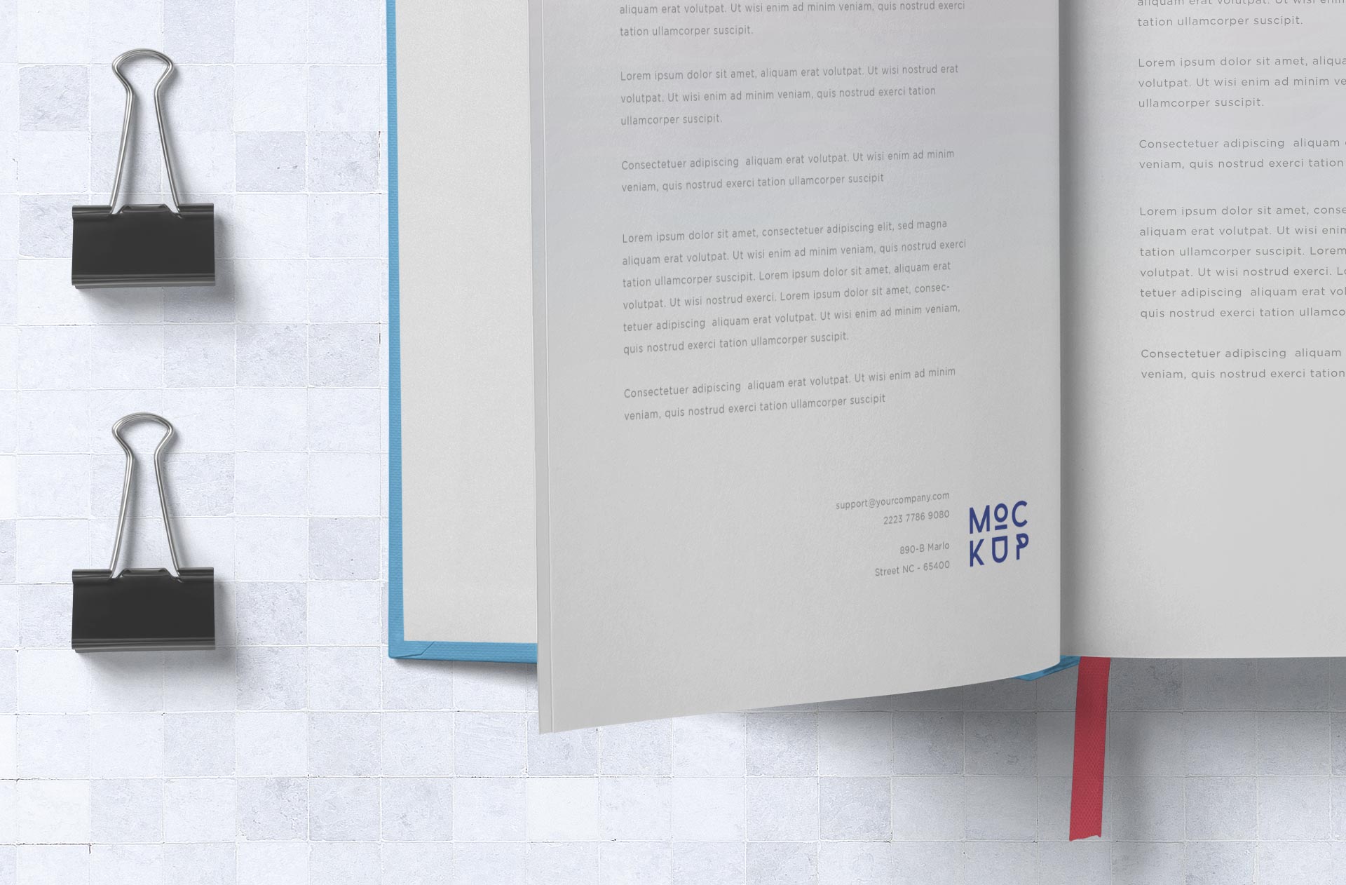 A4 book mockup