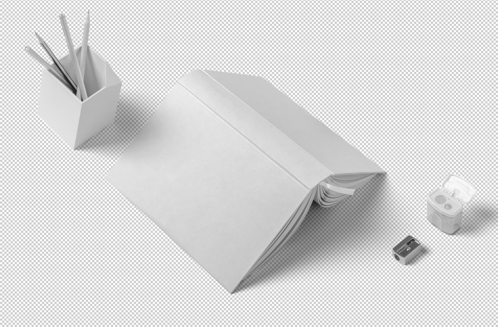 A4 book mockup