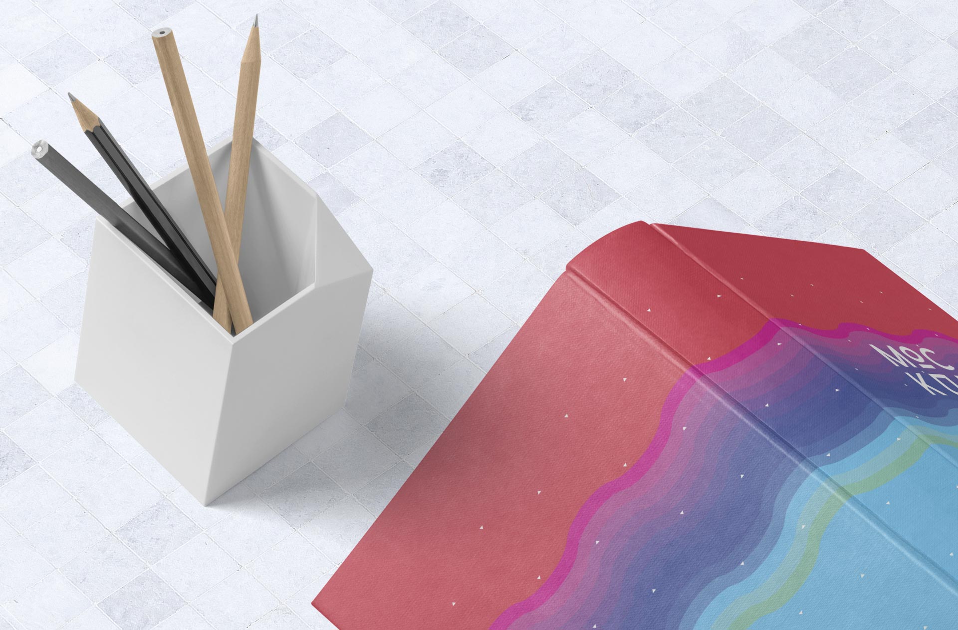 A4 book mockup
