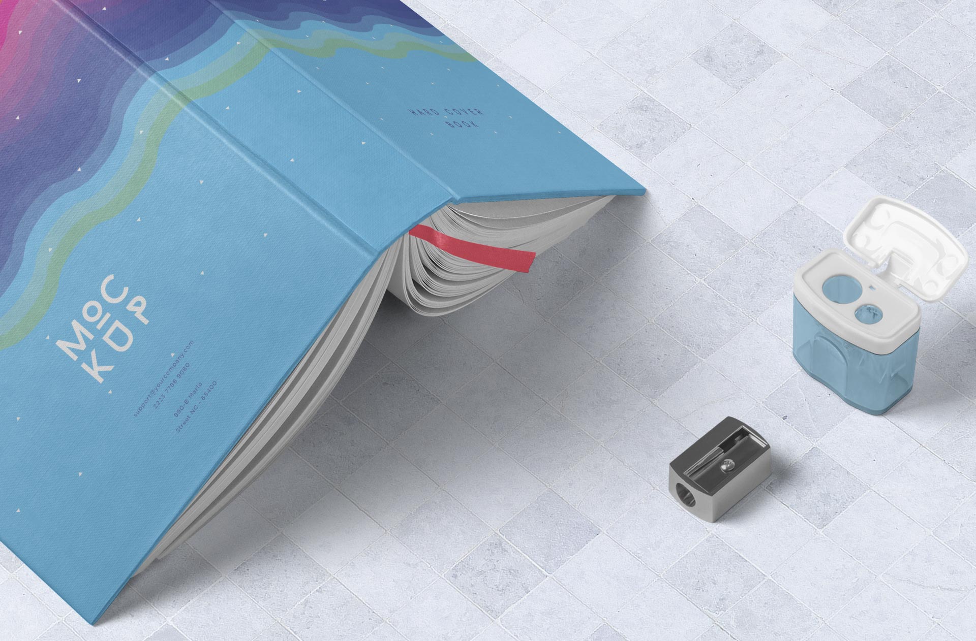 A4 book mockup