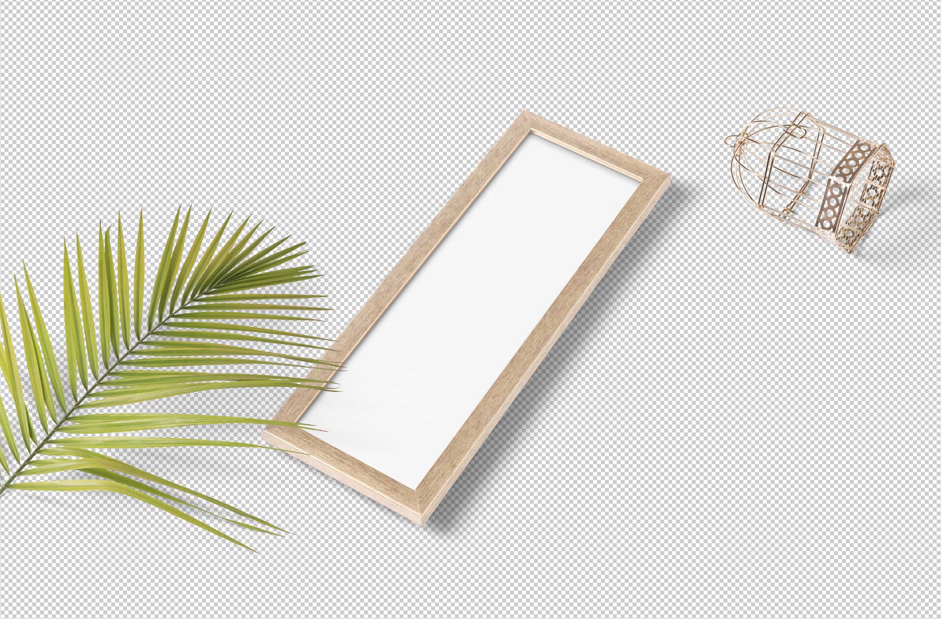 angled frame mock-up