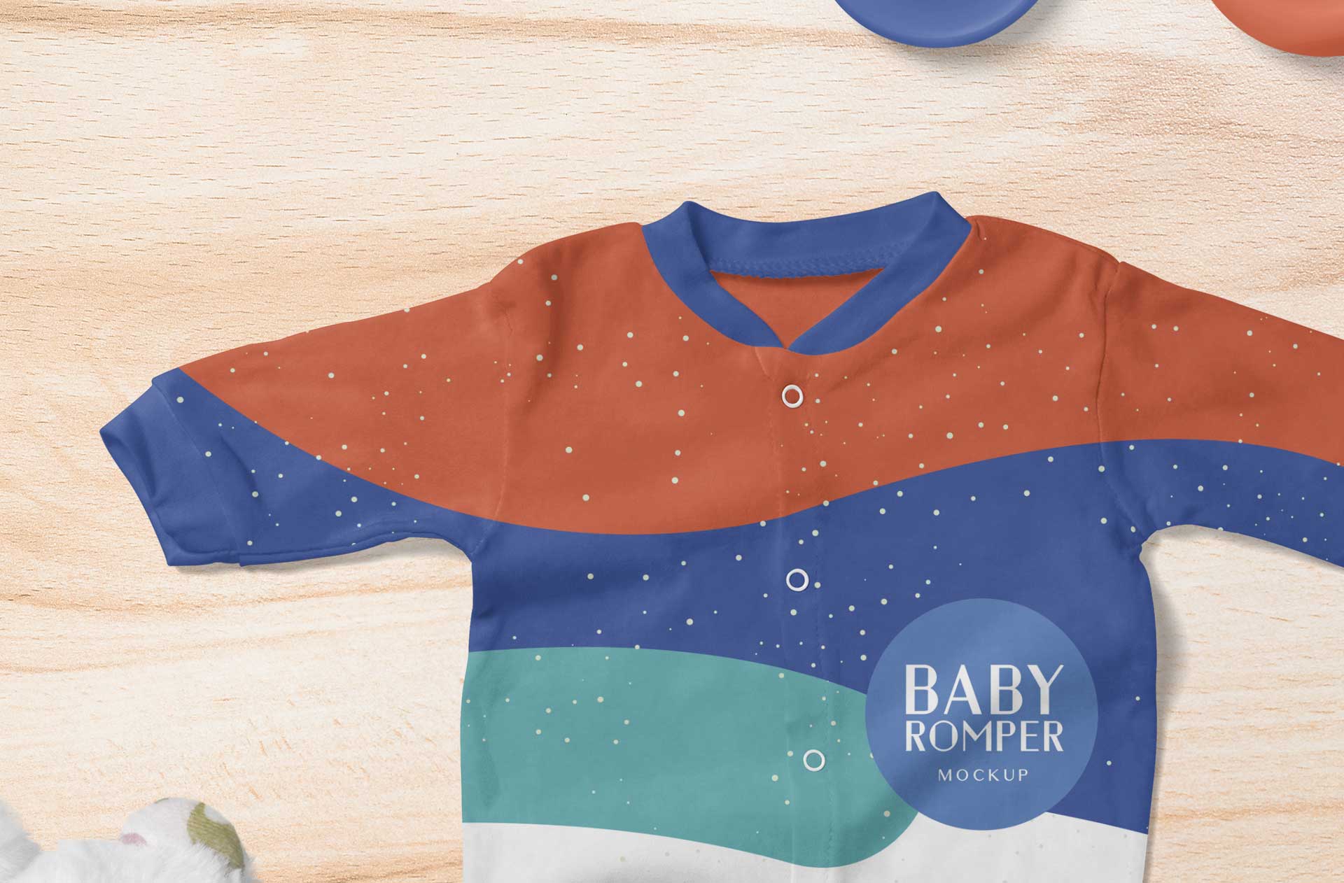 baby clothing branding mock-up