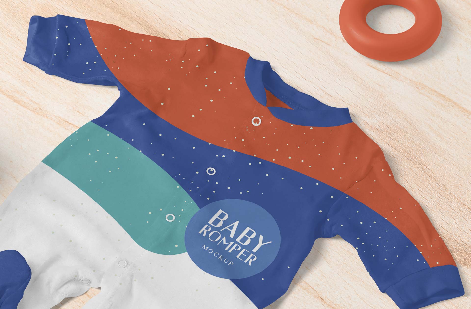 baby clothing branding mock-up