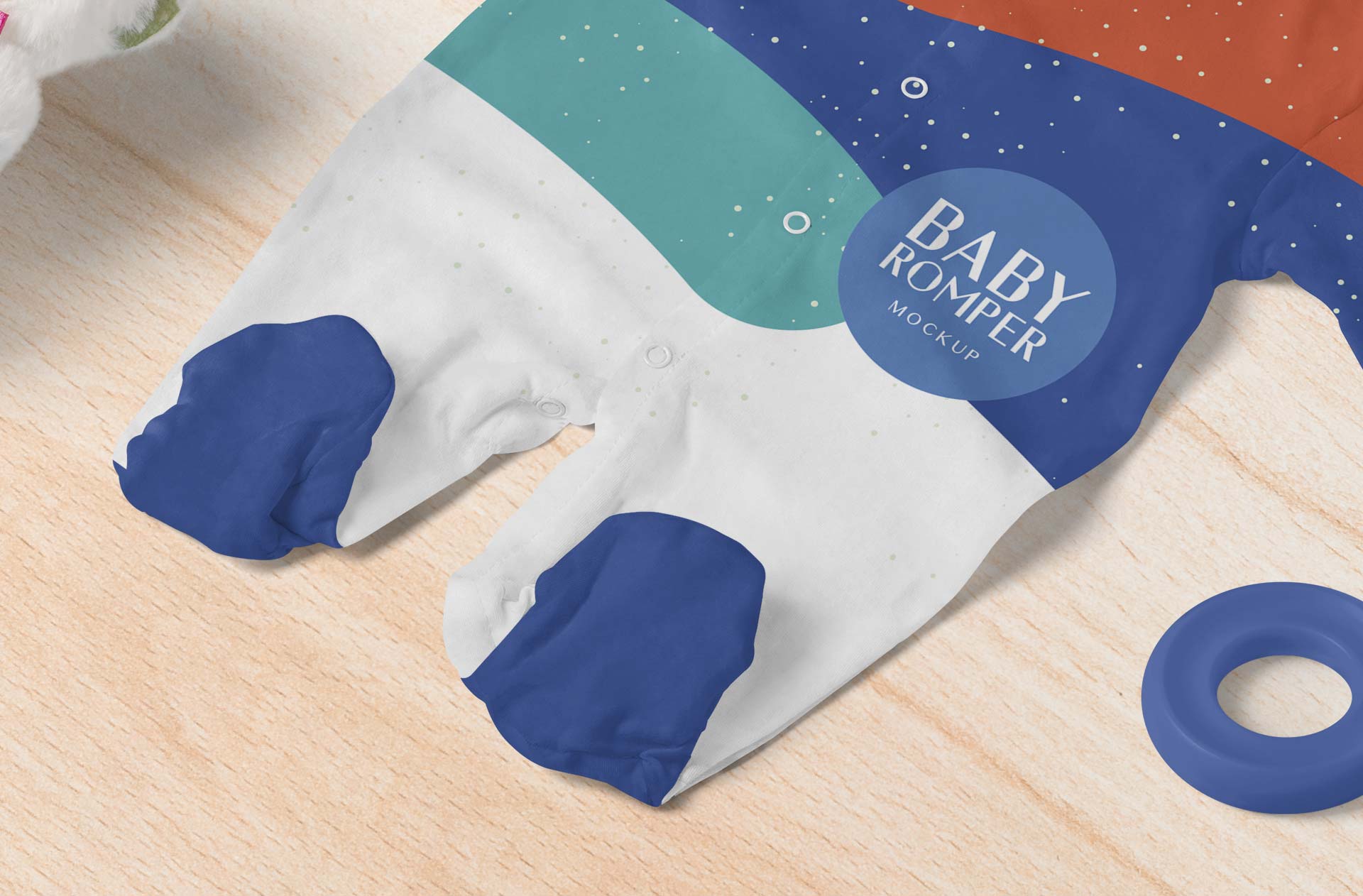 baby clothing branding mock-up