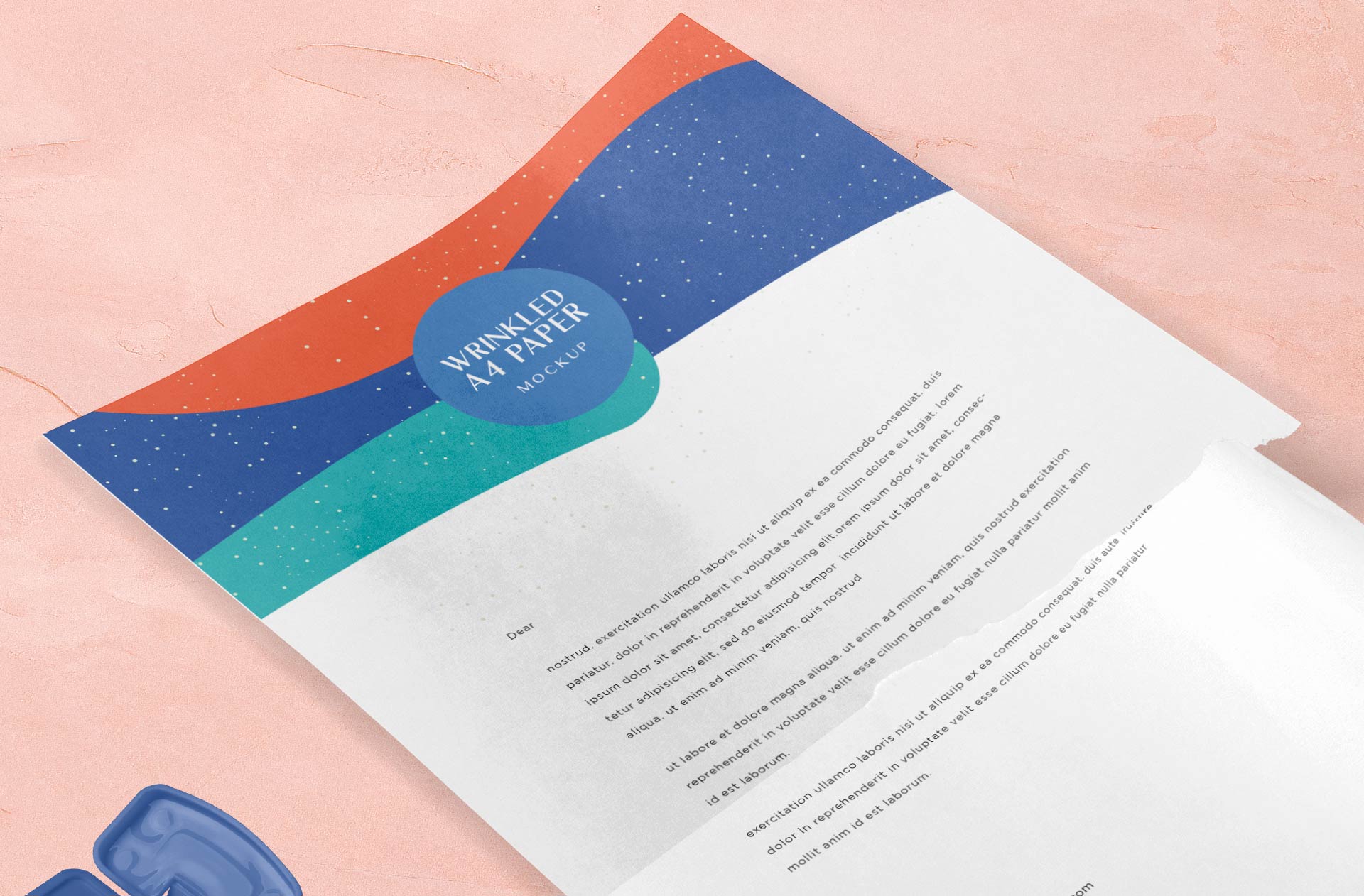 aged paper mock-up