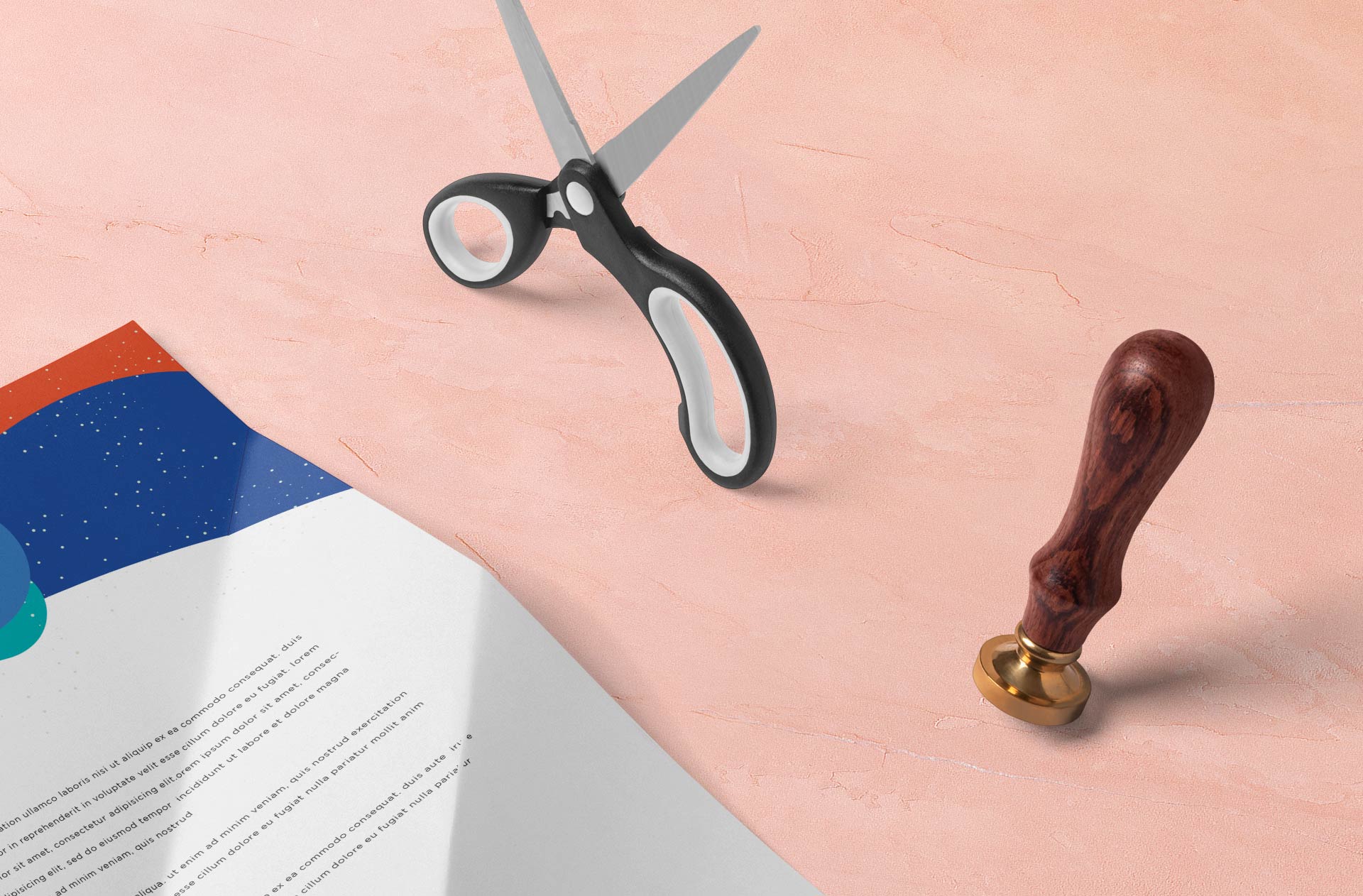 aged paper effect mock-up