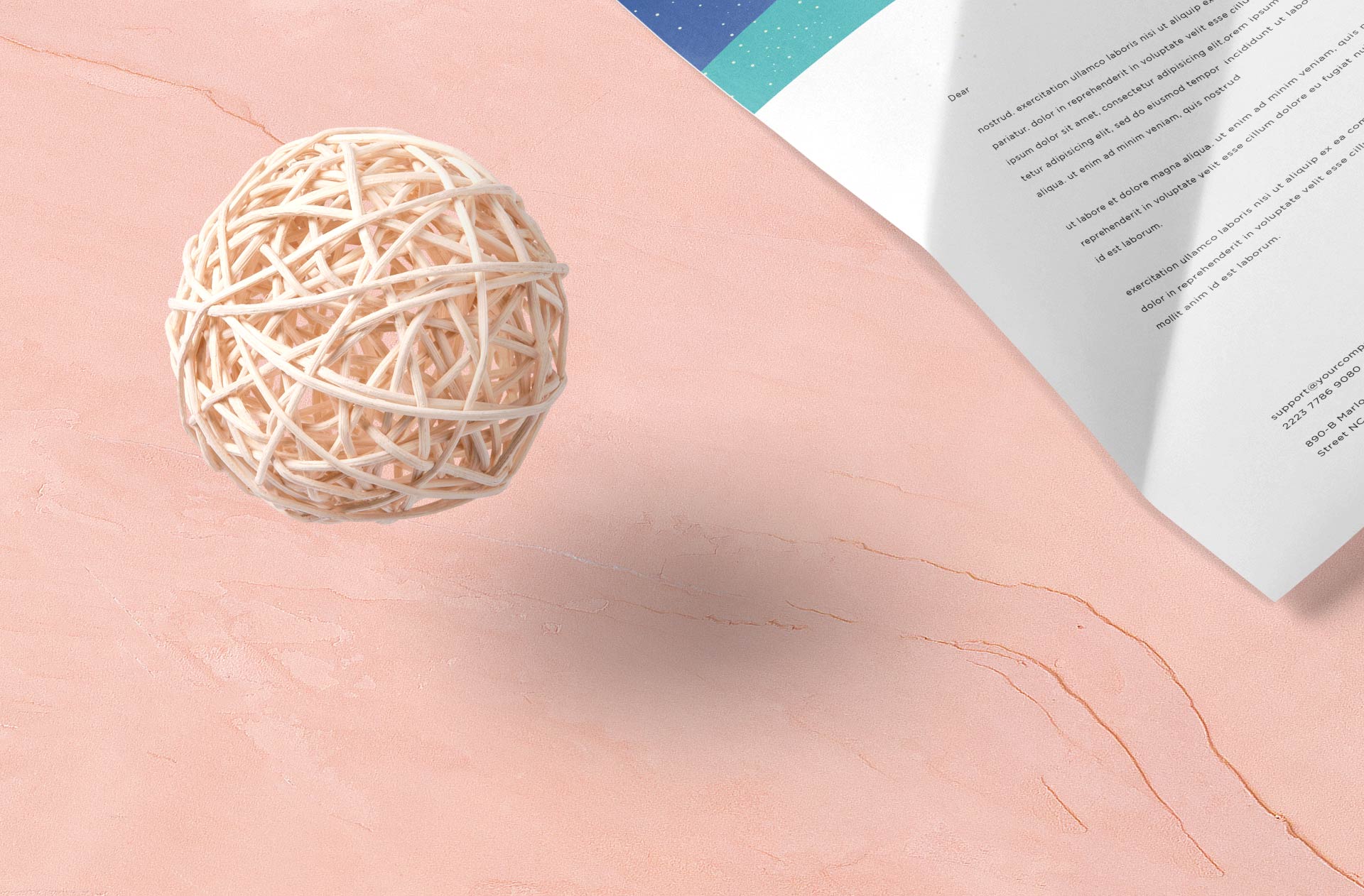aged paper effect mock-up