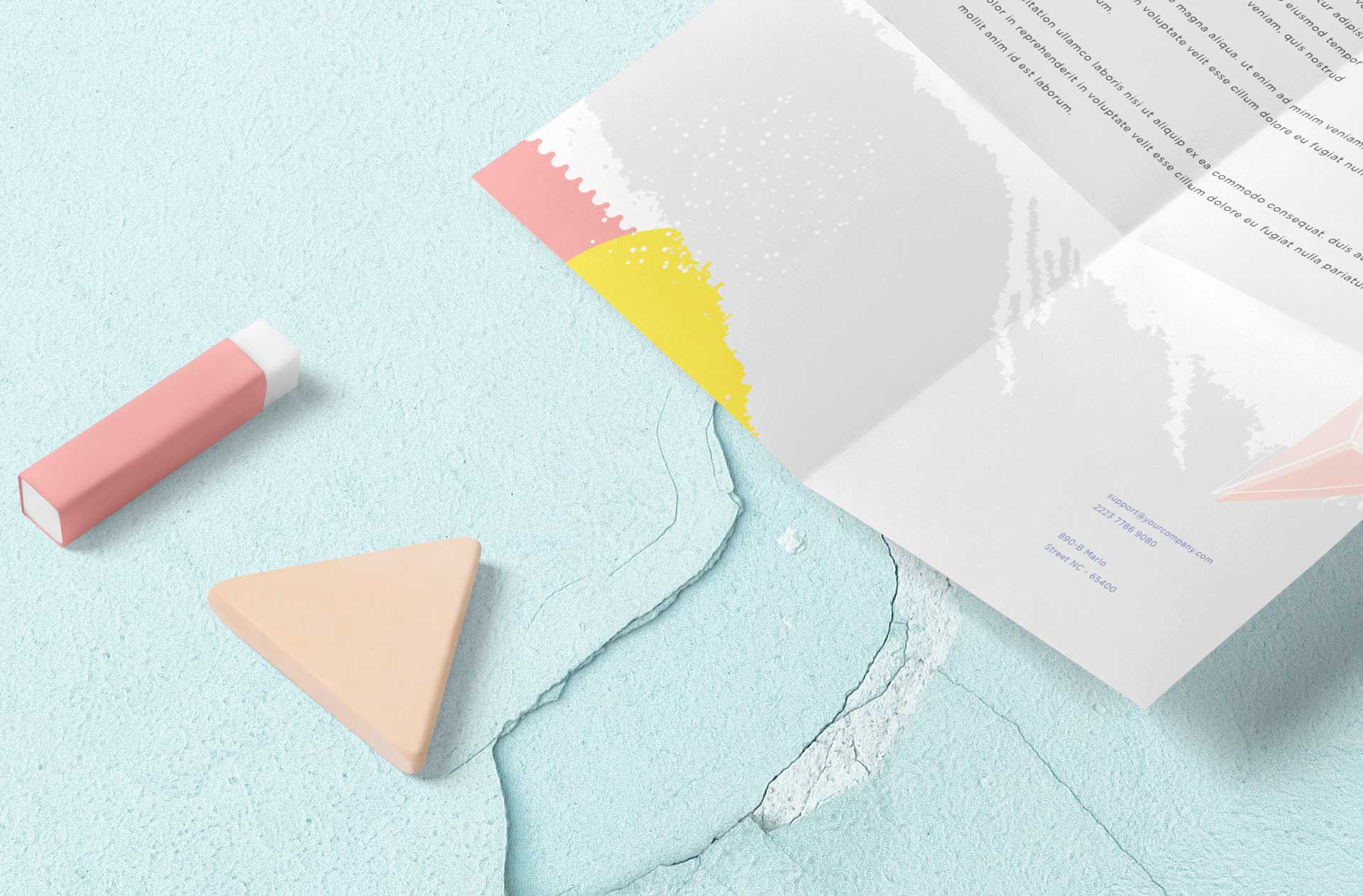 aged paper effect mock-up