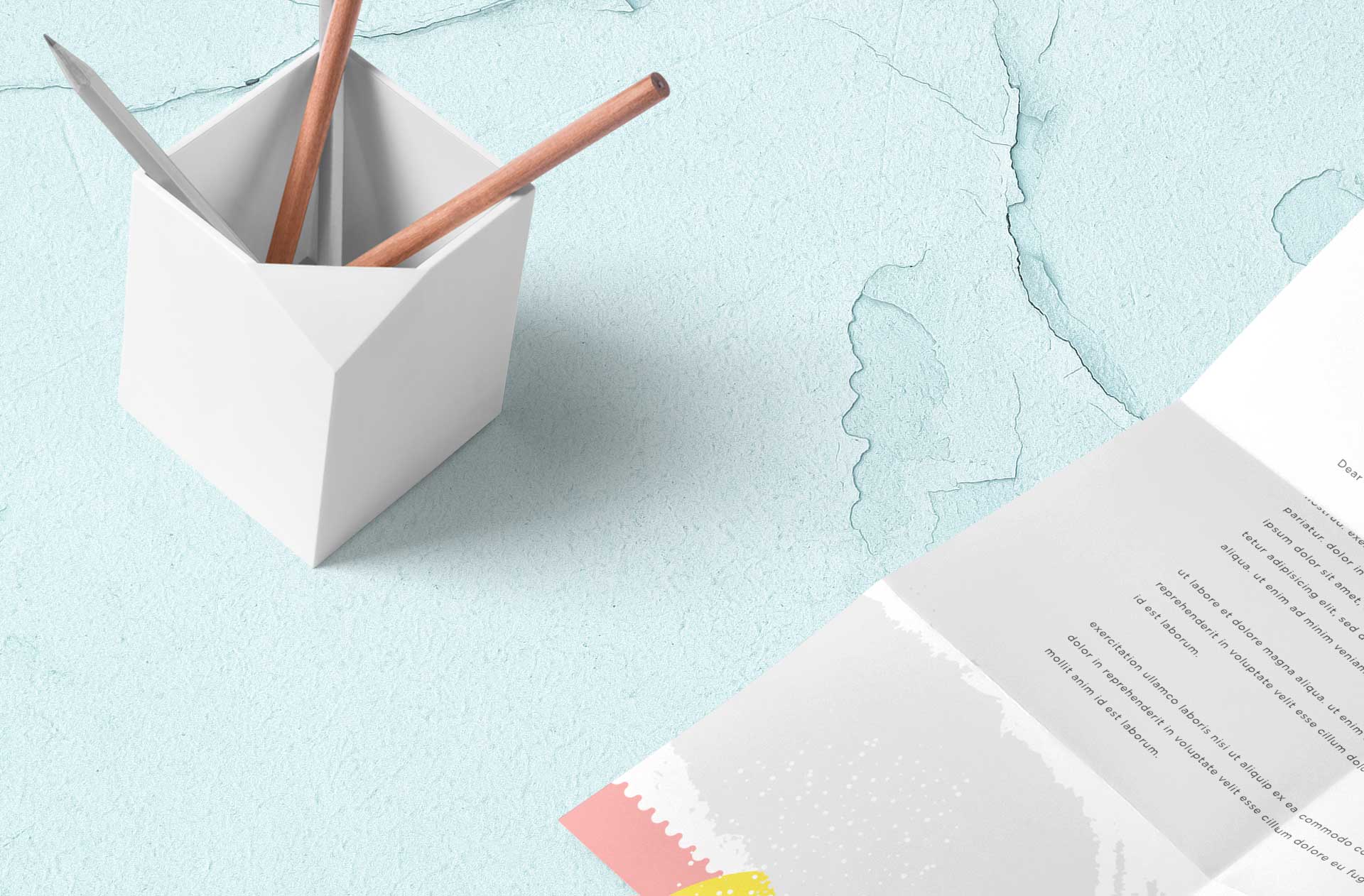 aged paper effect mock-up