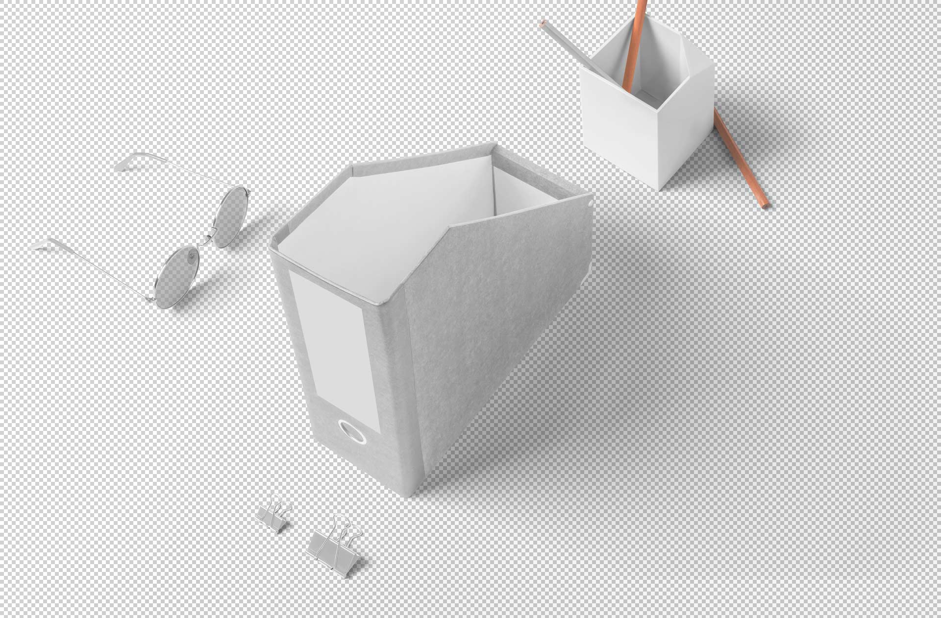 3D file organizer mock-up