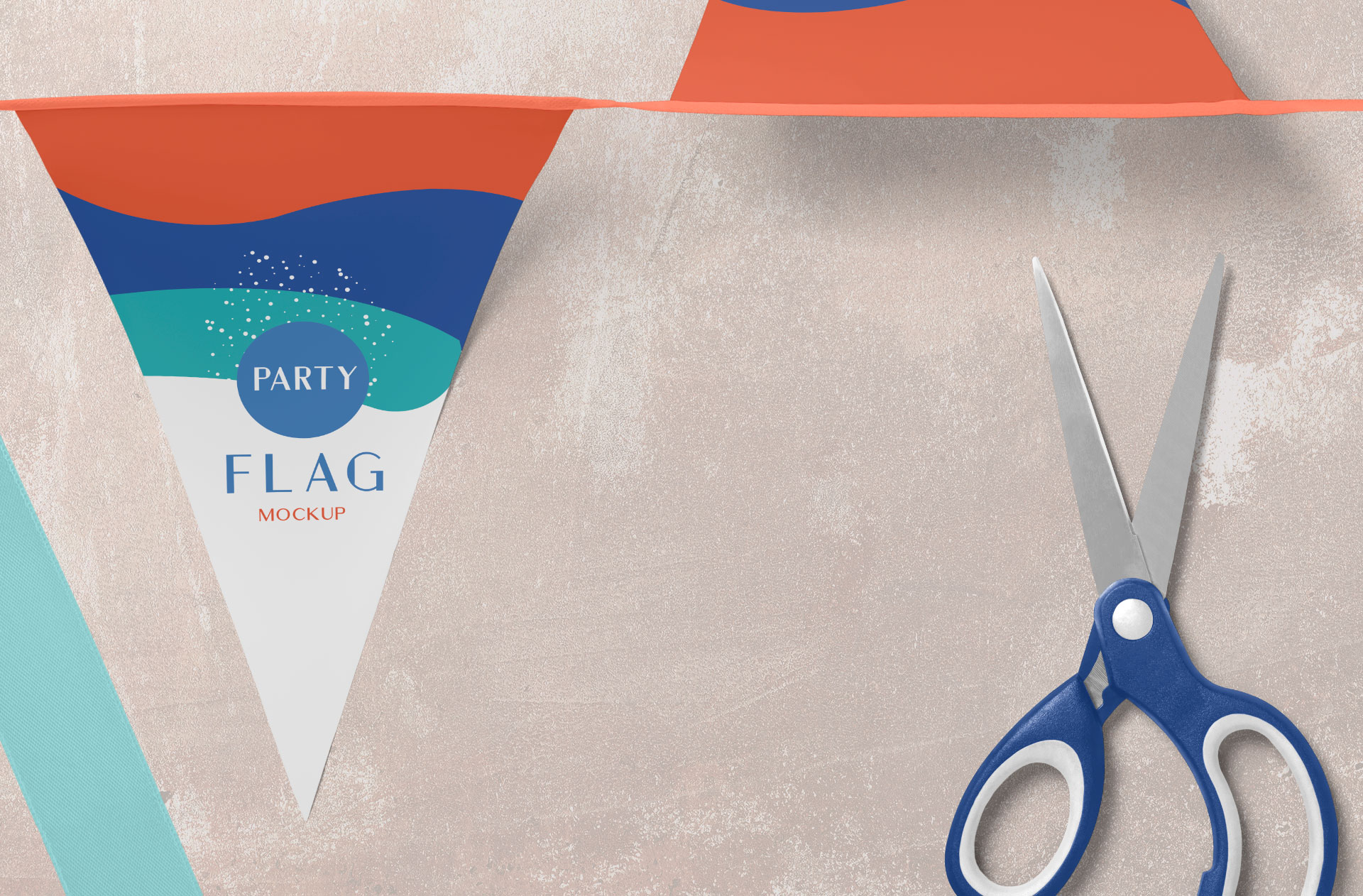 realistic banner PSD
