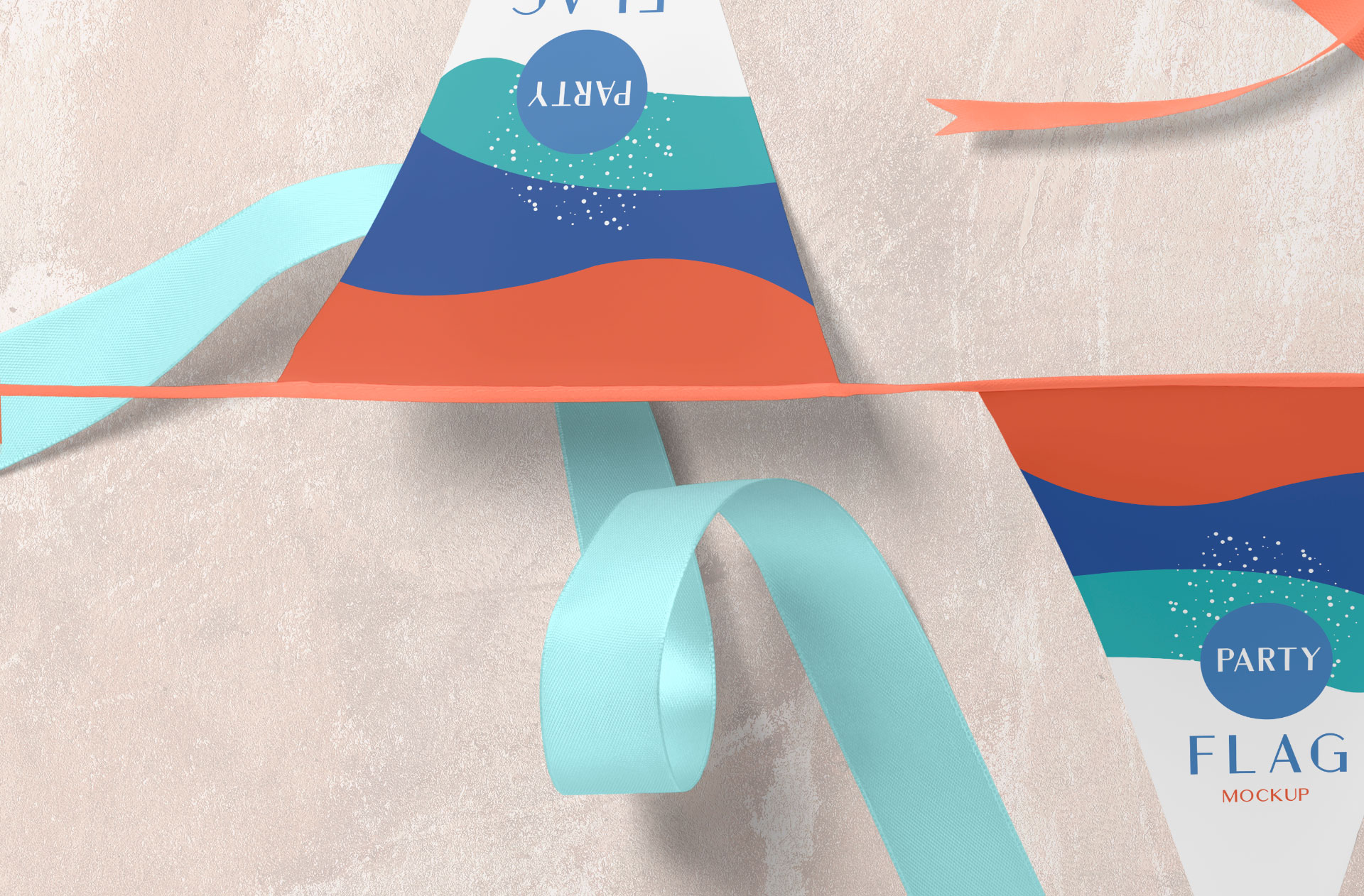 realistic banner PSD
