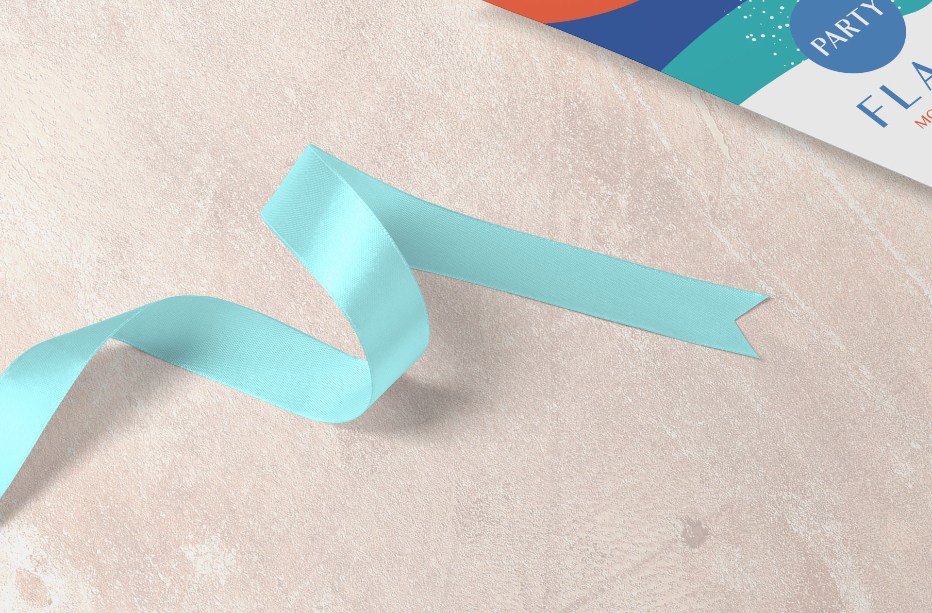 Triangular Pennant Flag Mockup – Side Perspective