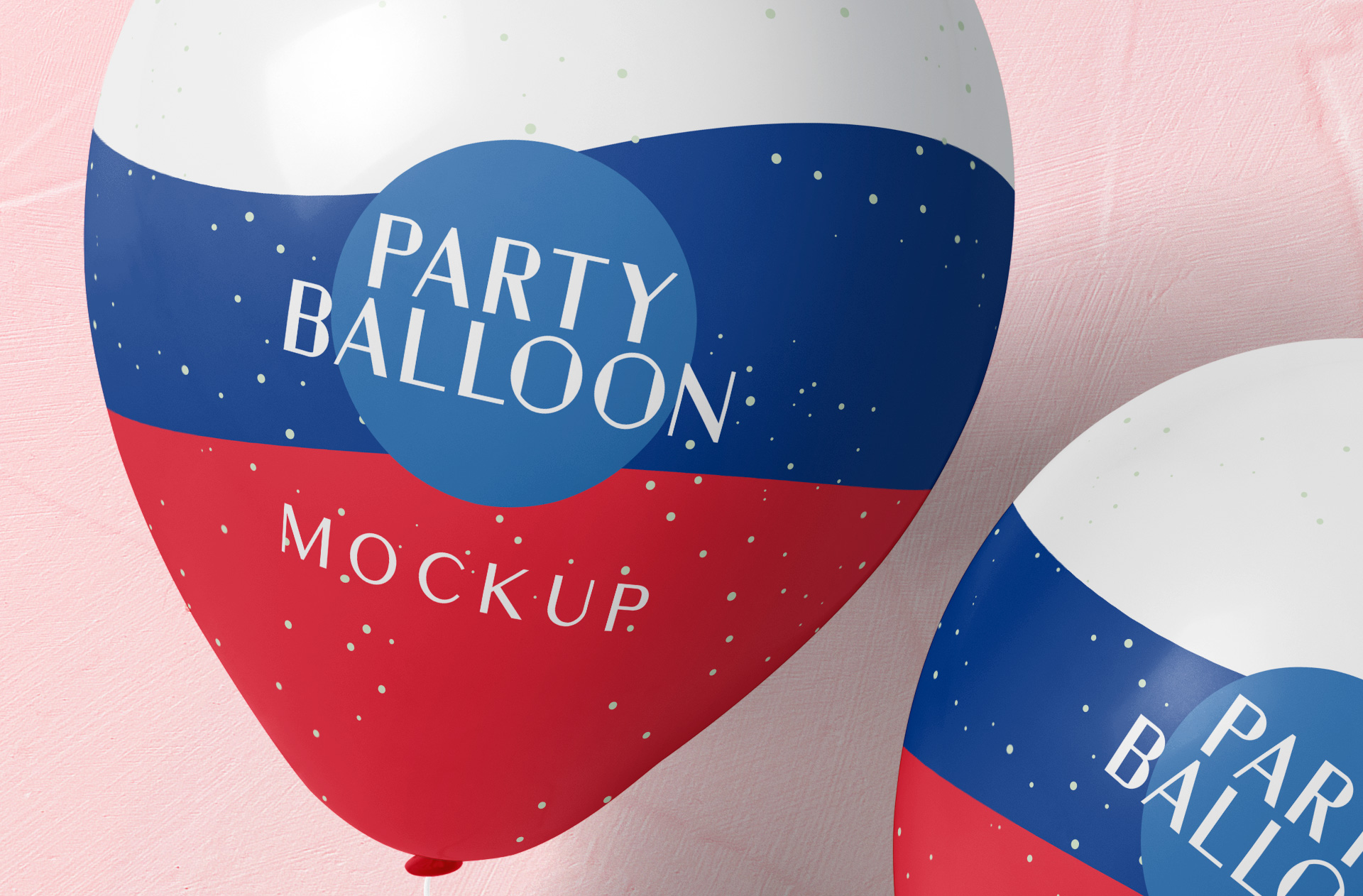 realistic floating balloon PSD