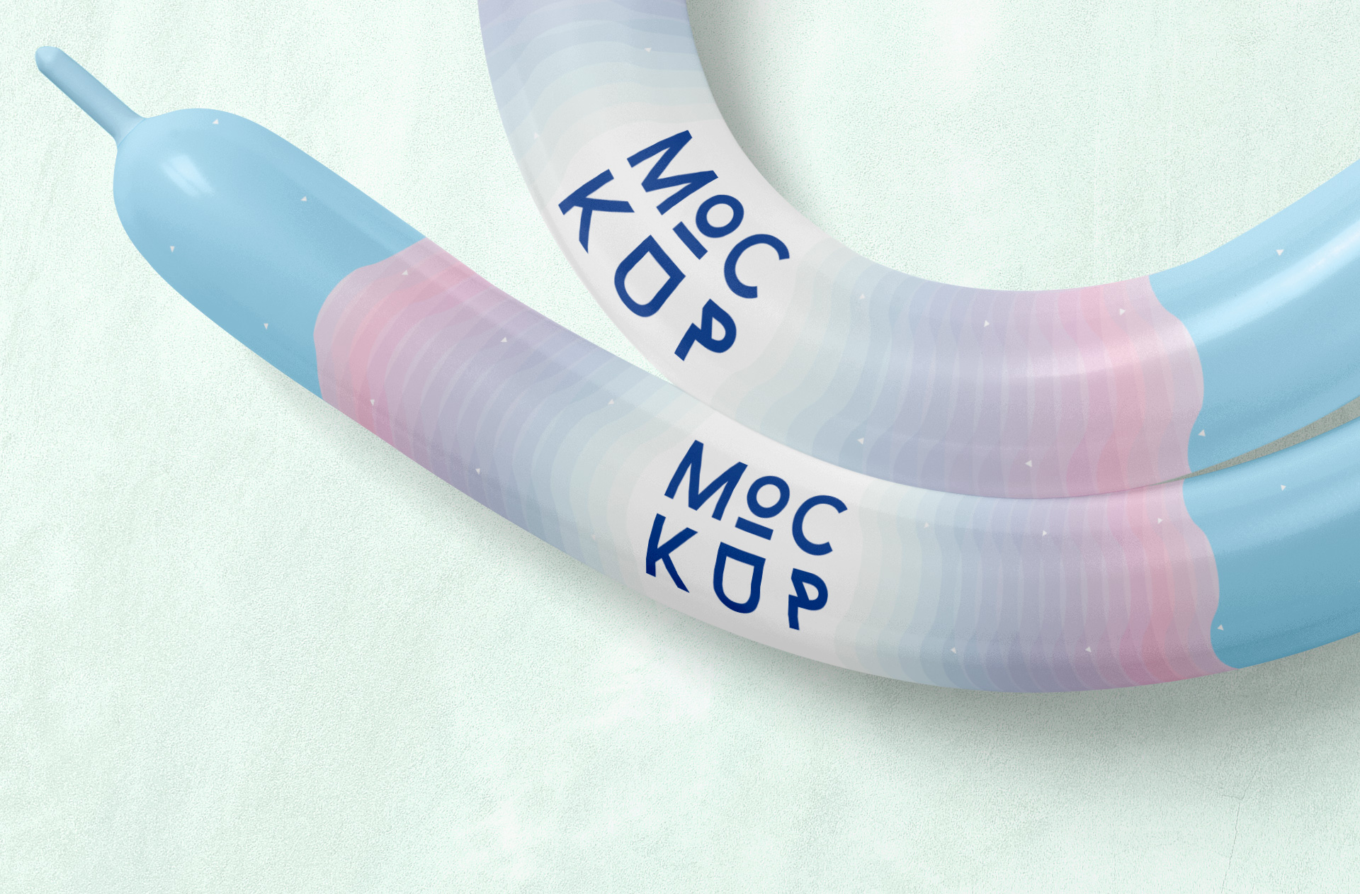 advertising balloon mock-up