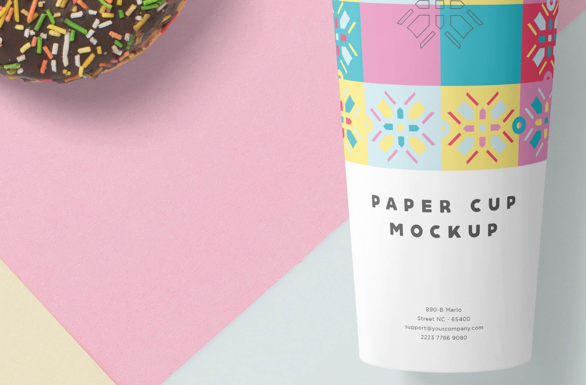 beverage branding mock-up