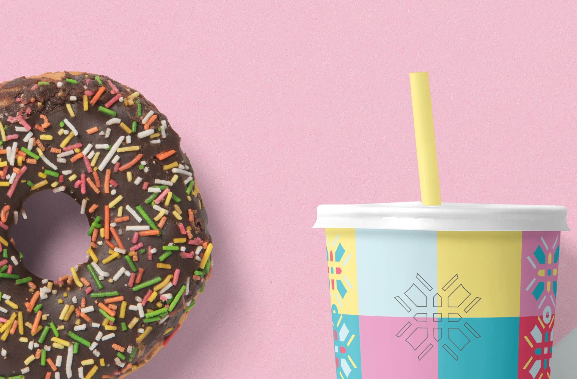 beverage branding mock-up