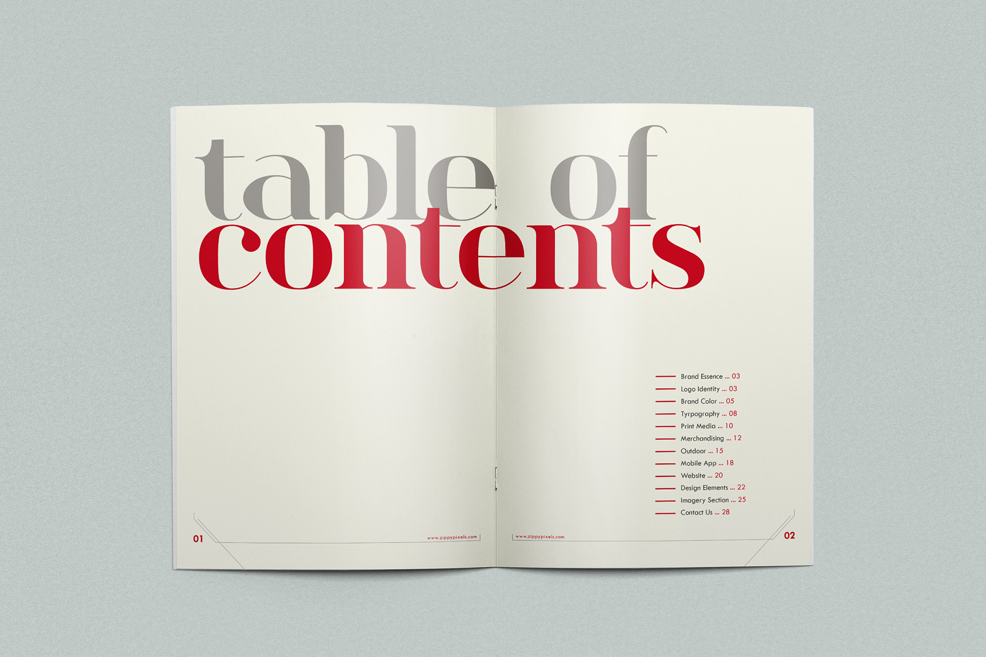 brand book template