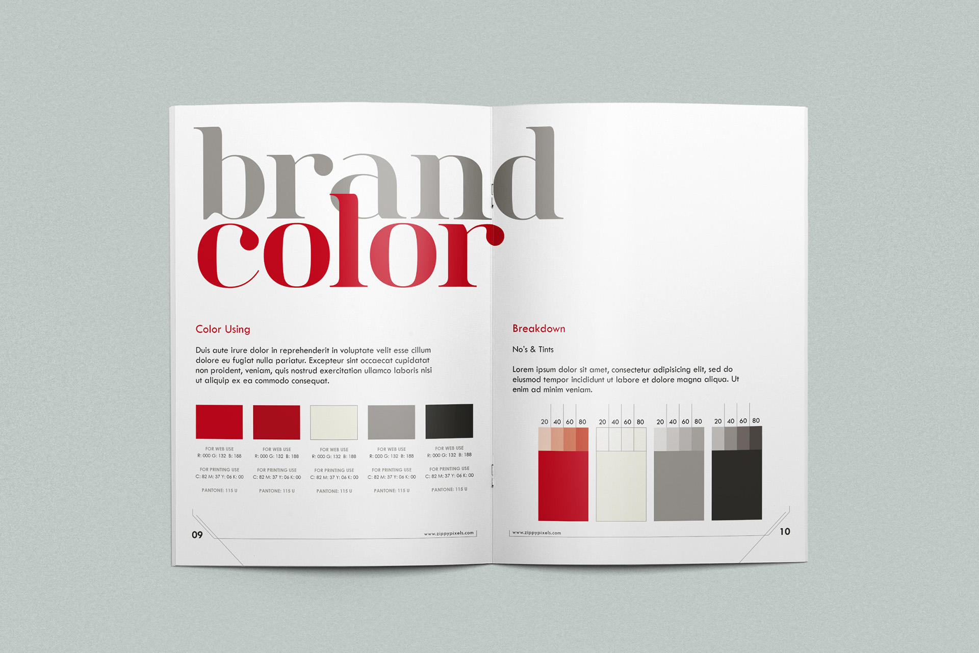 brand book template