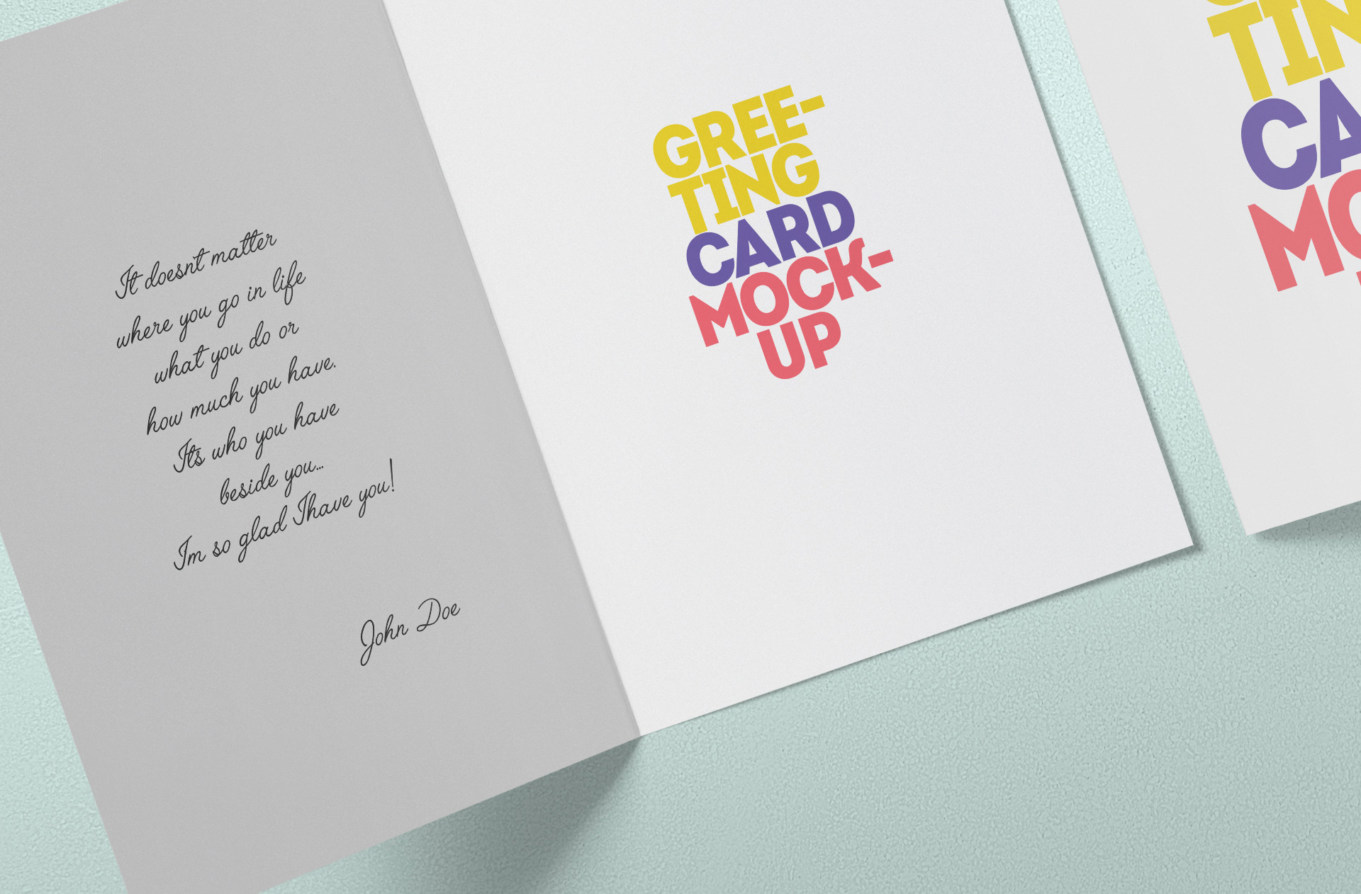 birthday card mock-up