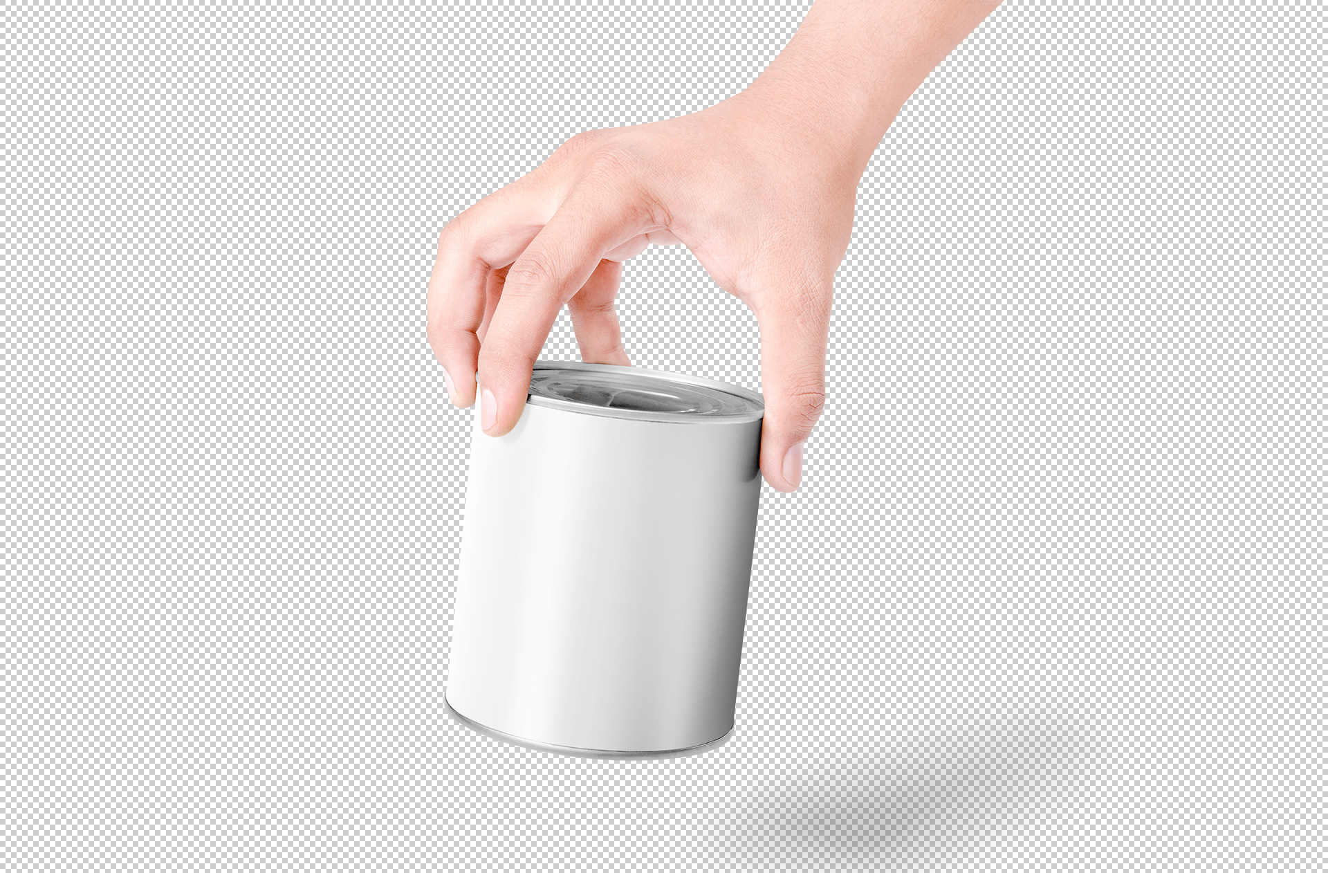 aluminum can PSD mockup