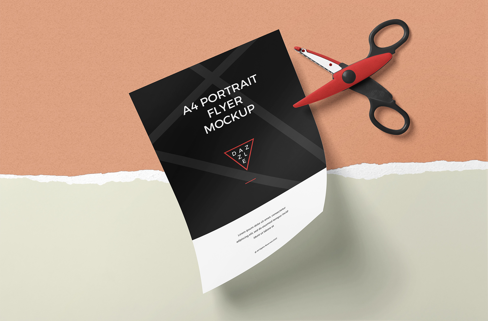 Professional A4 Portrait Flyer Mockup – Customizable