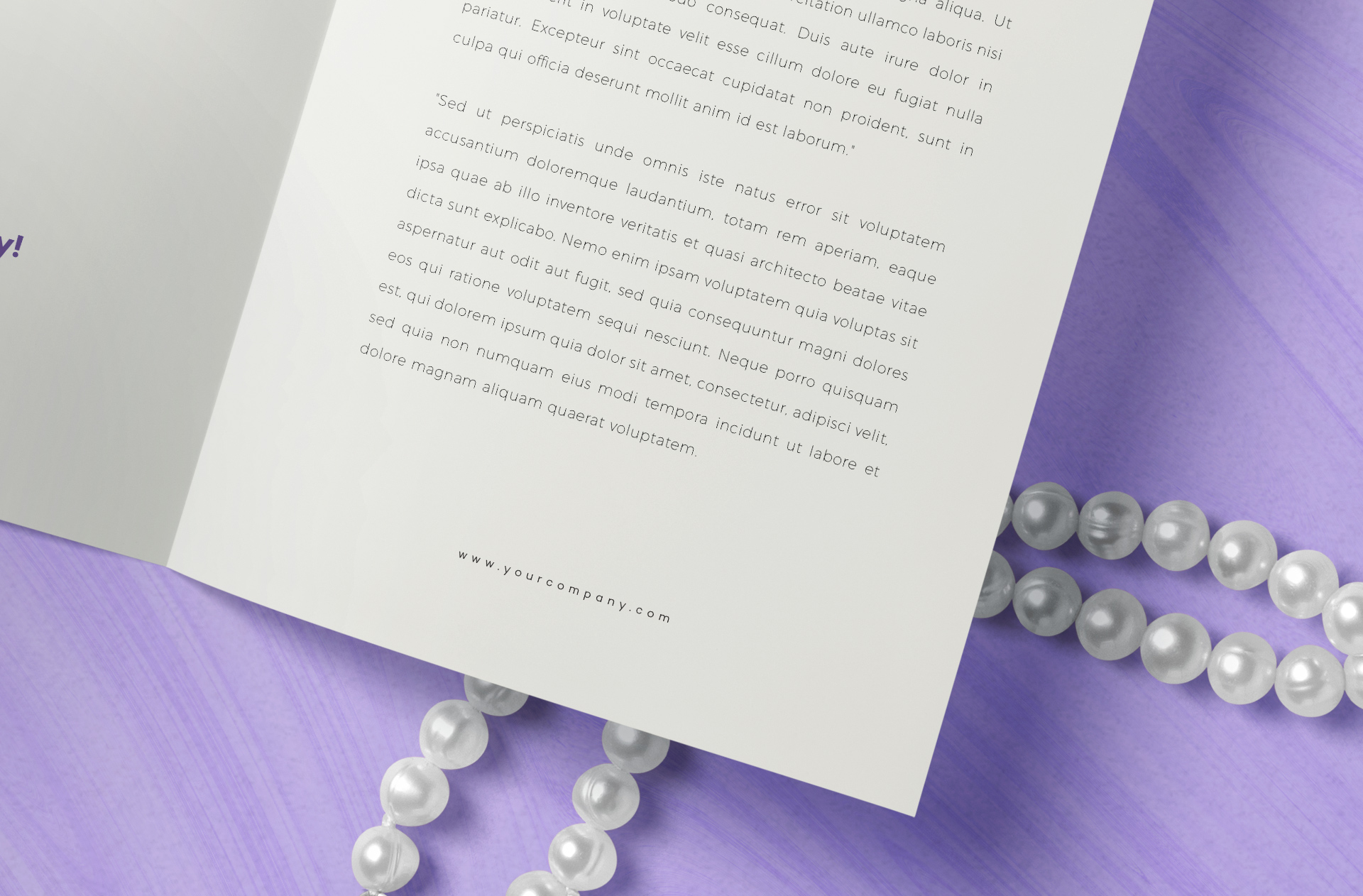 advertising brochure