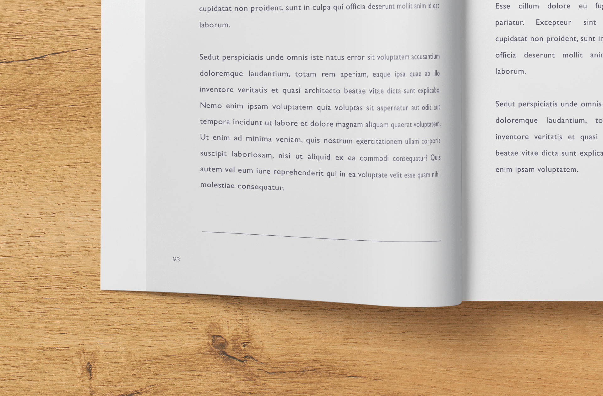 book page layout
