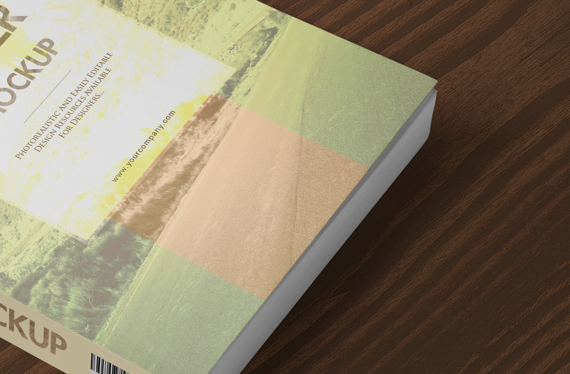 A4 book mockup