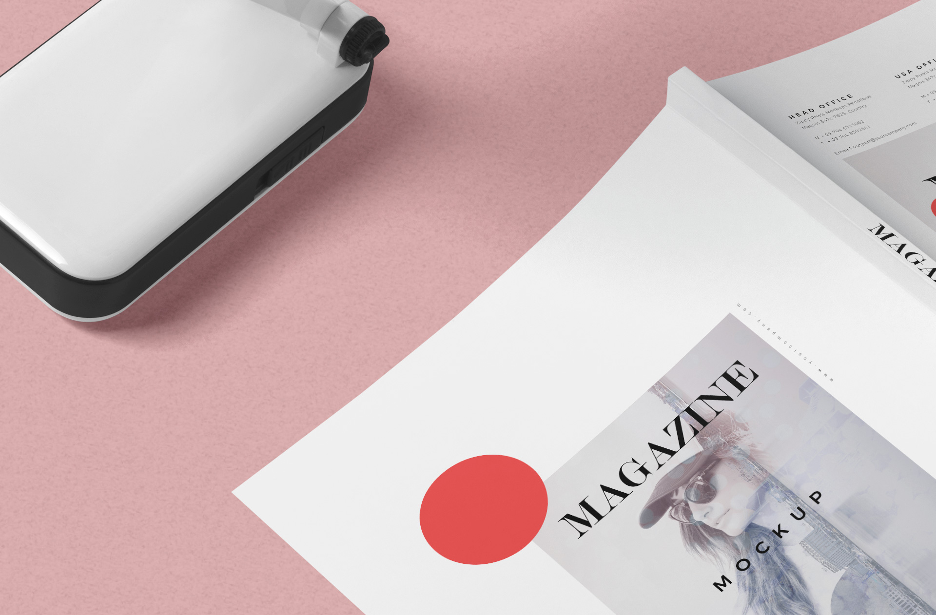 A4 magazine mockup