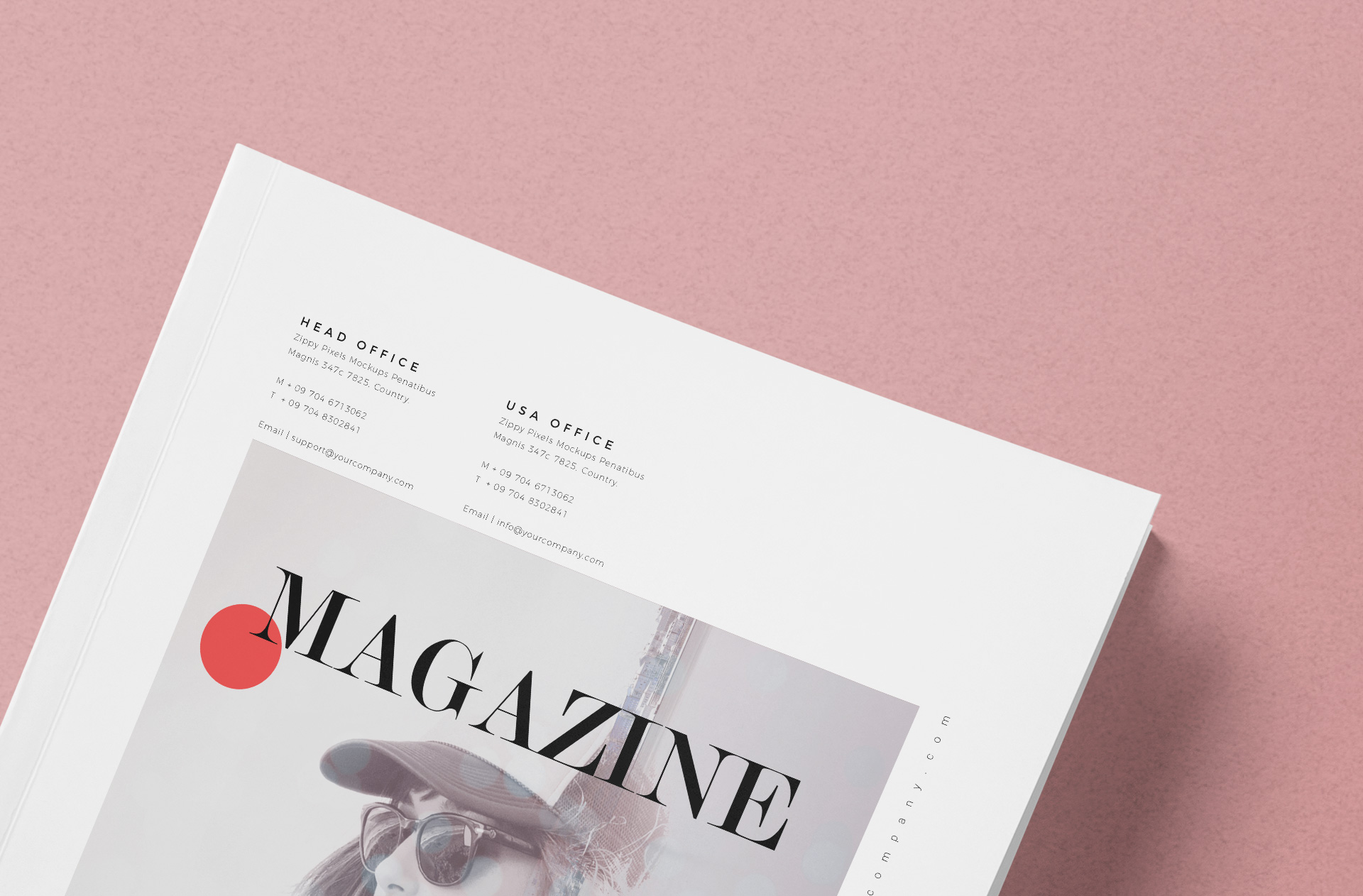 A4 magazine mockup
