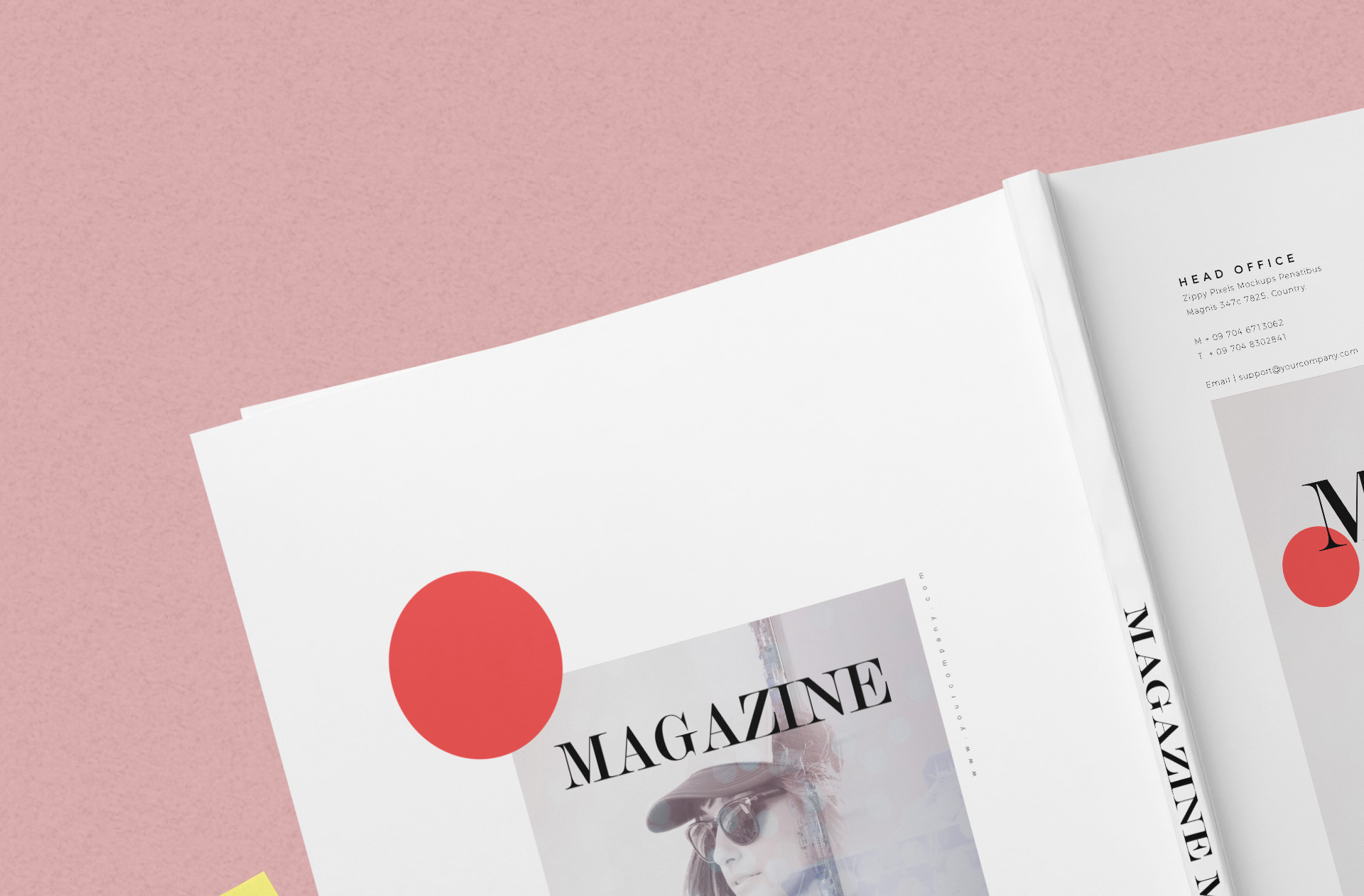 A4 magazine mockup