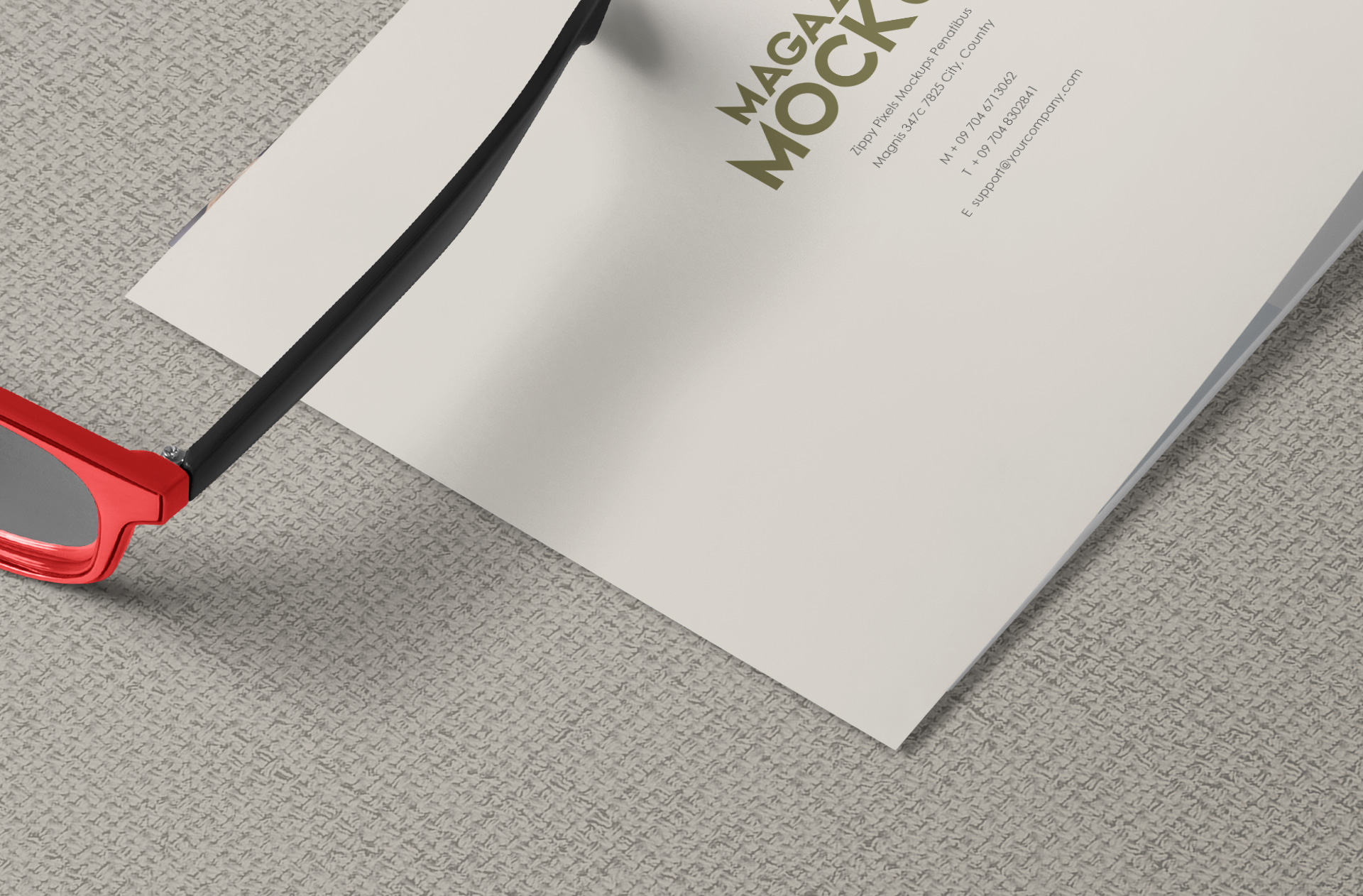 A4 magazine mockup