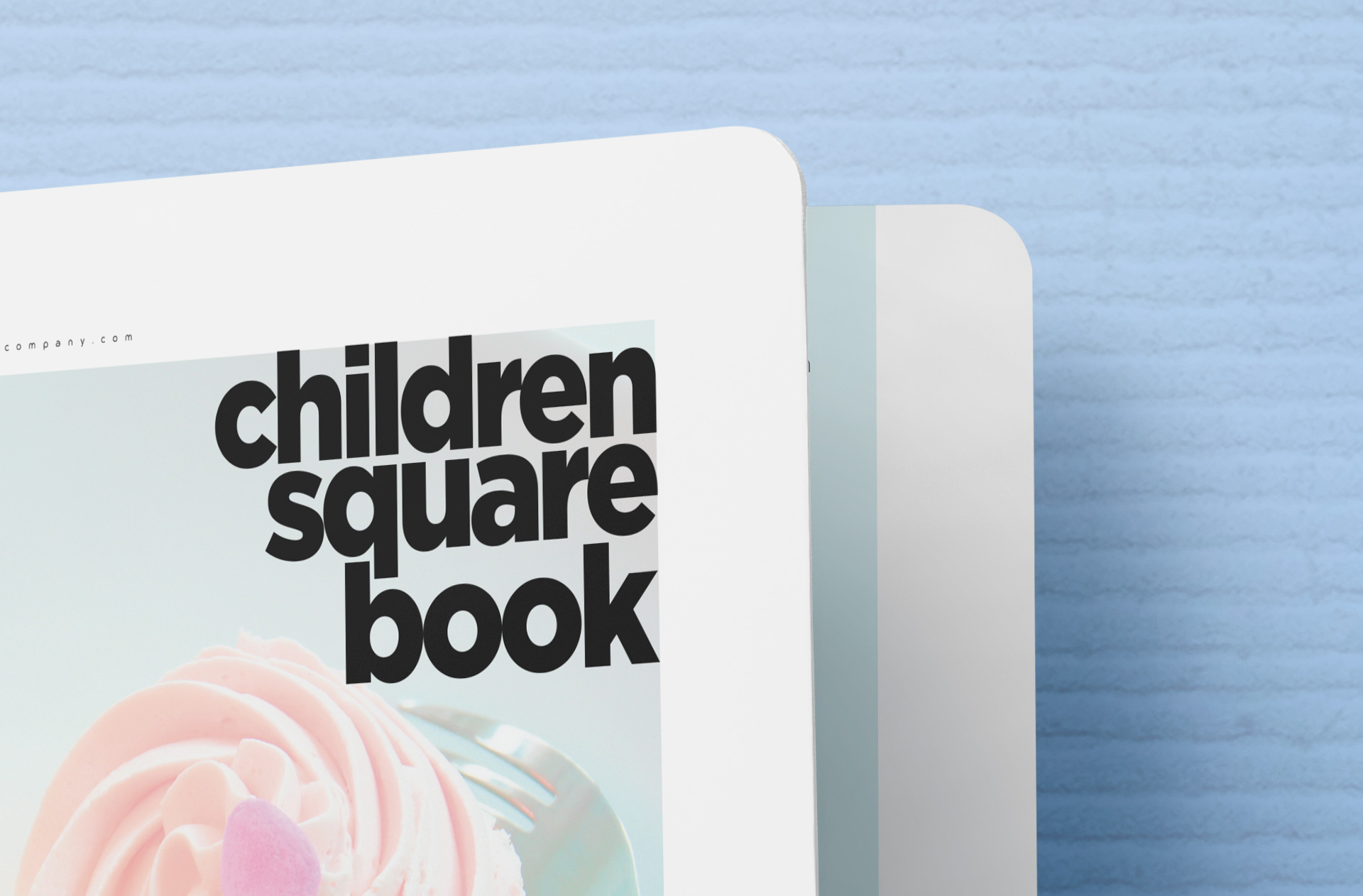 A5 square book mockup