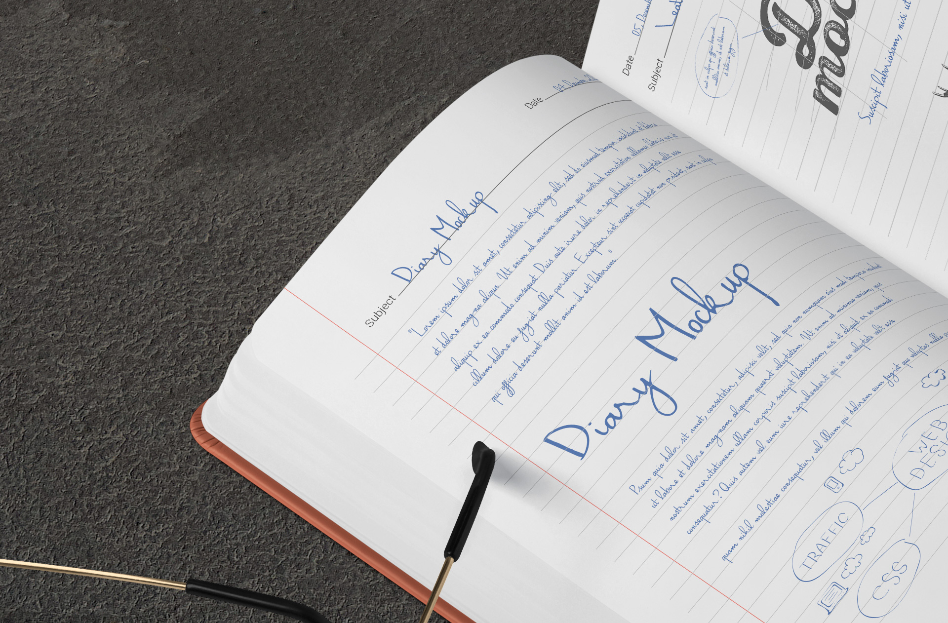 book mock-up