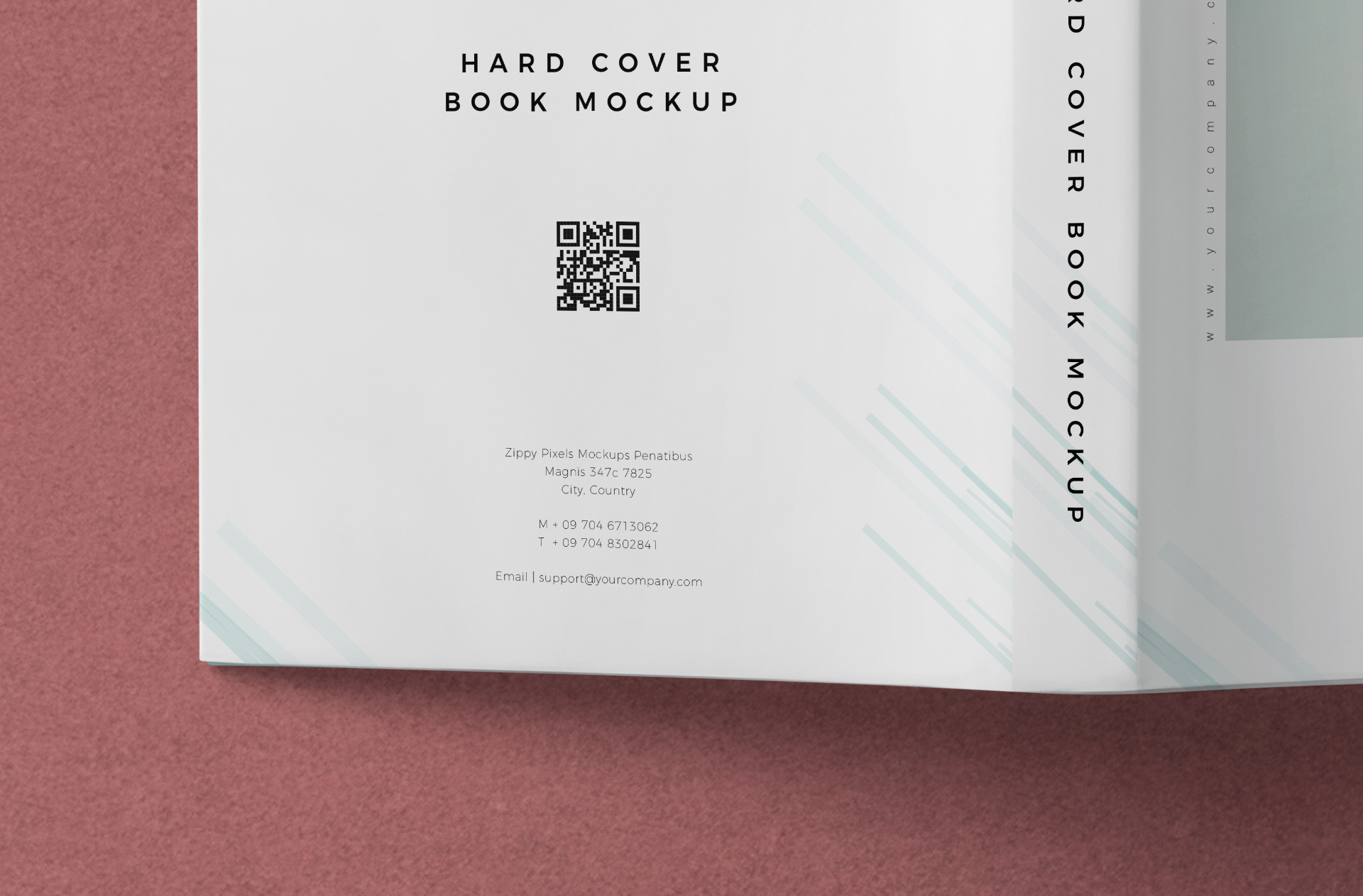 a5 book mockup