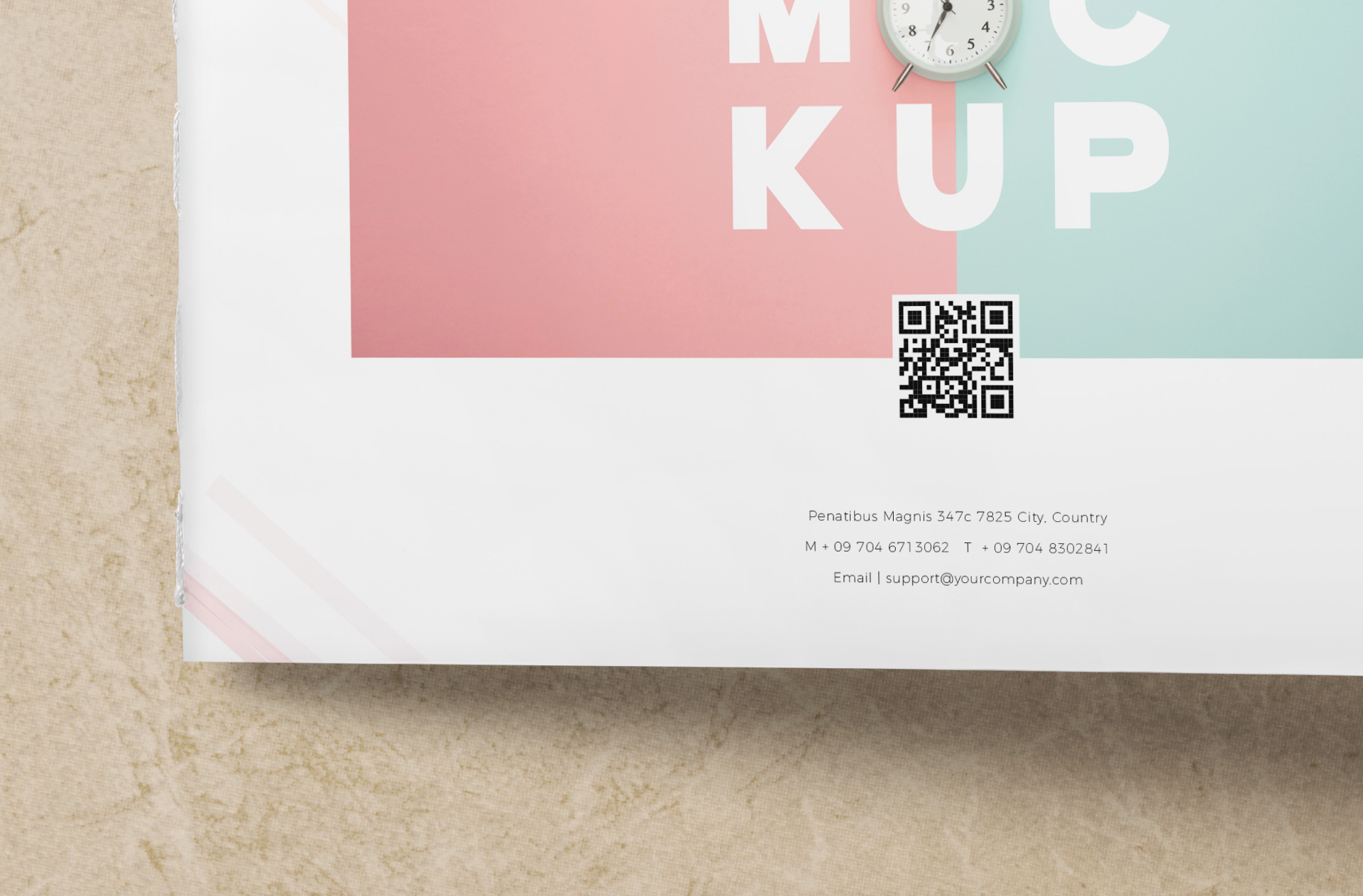 A5 softcover book mockup