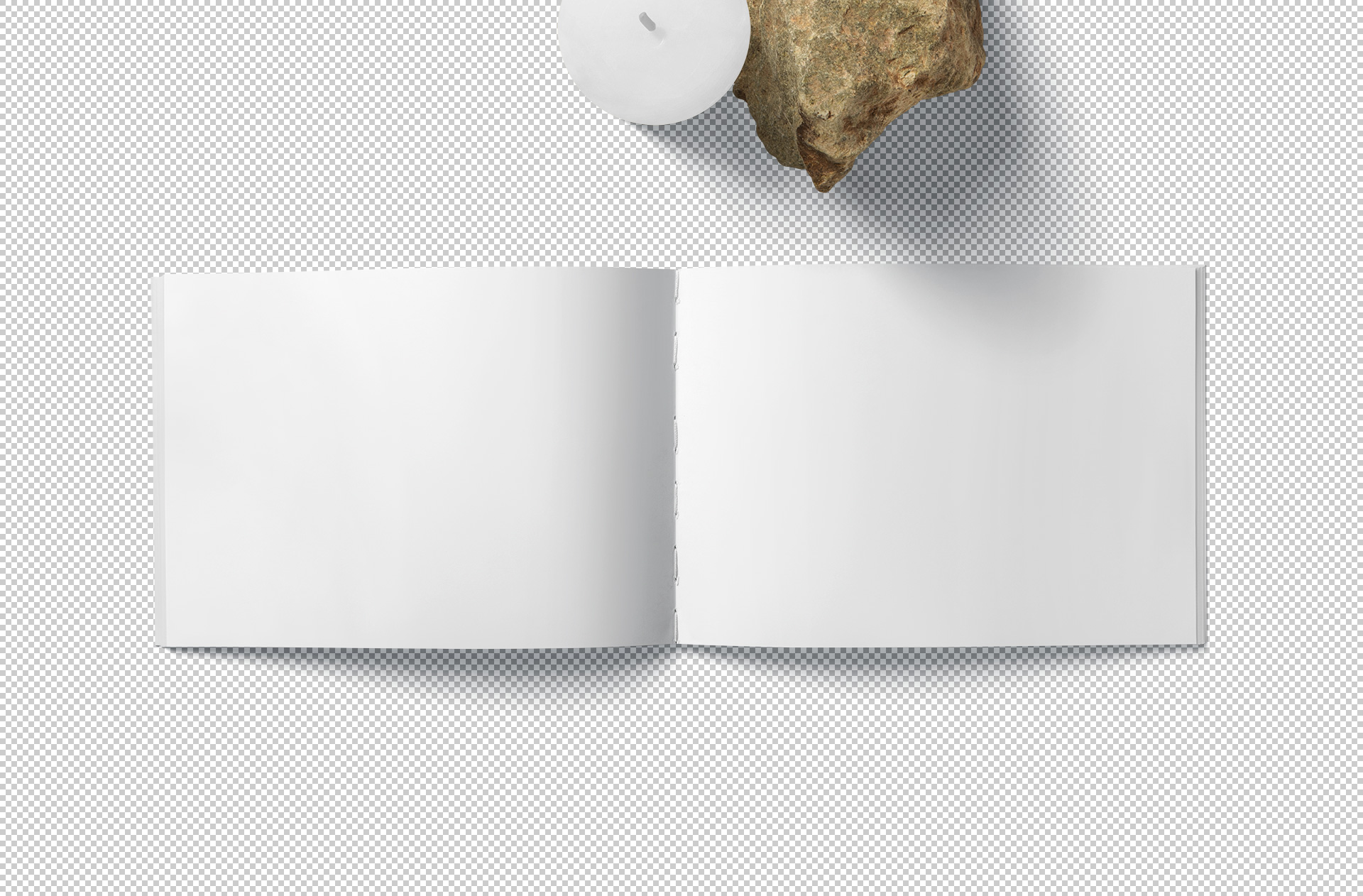A5 book spread mockup