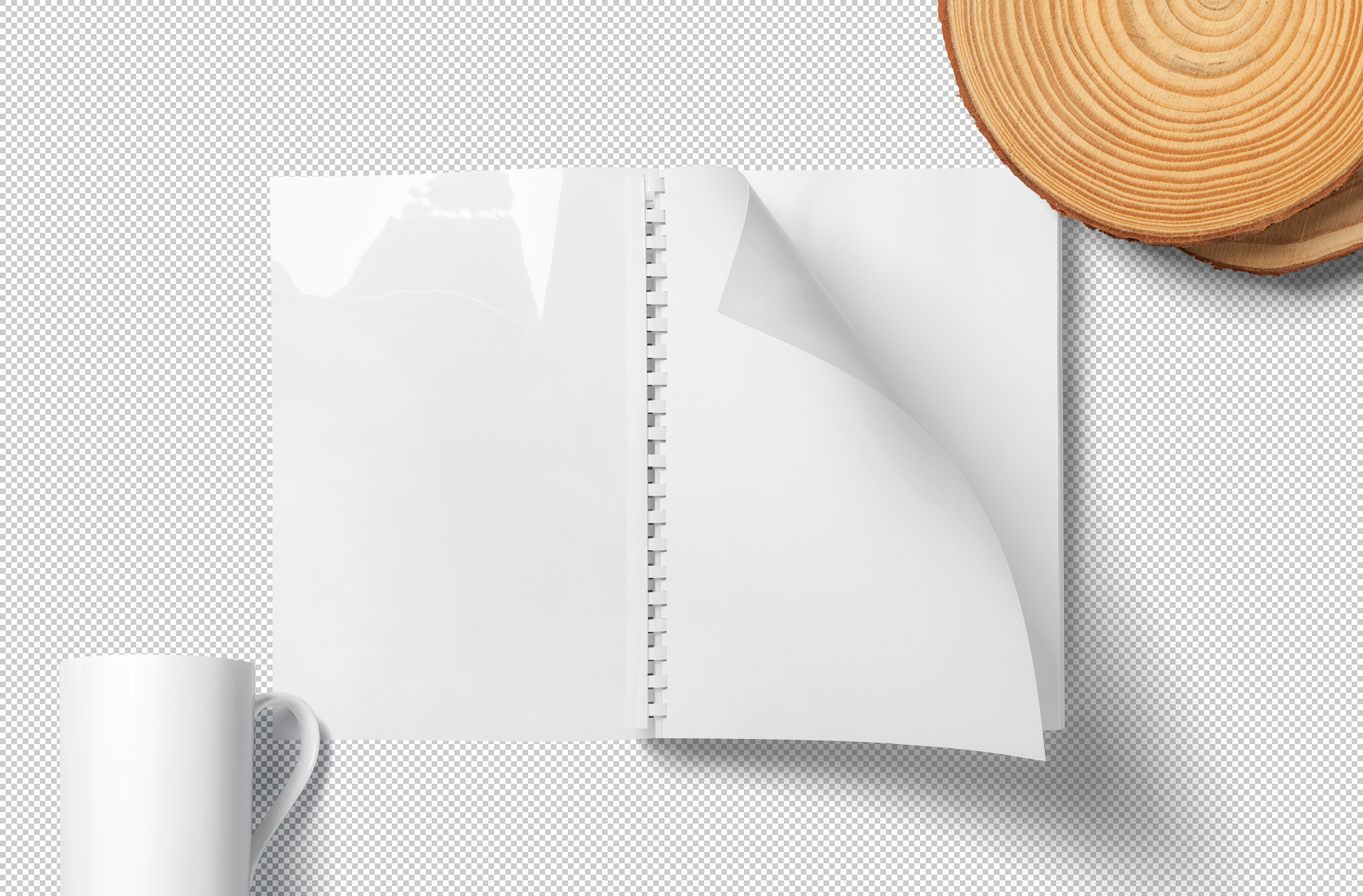 A4 spiral book mockup