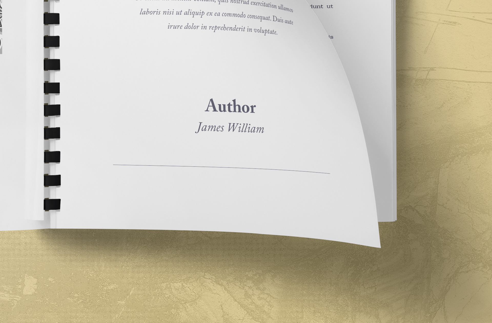 A4 spiral book mockup
