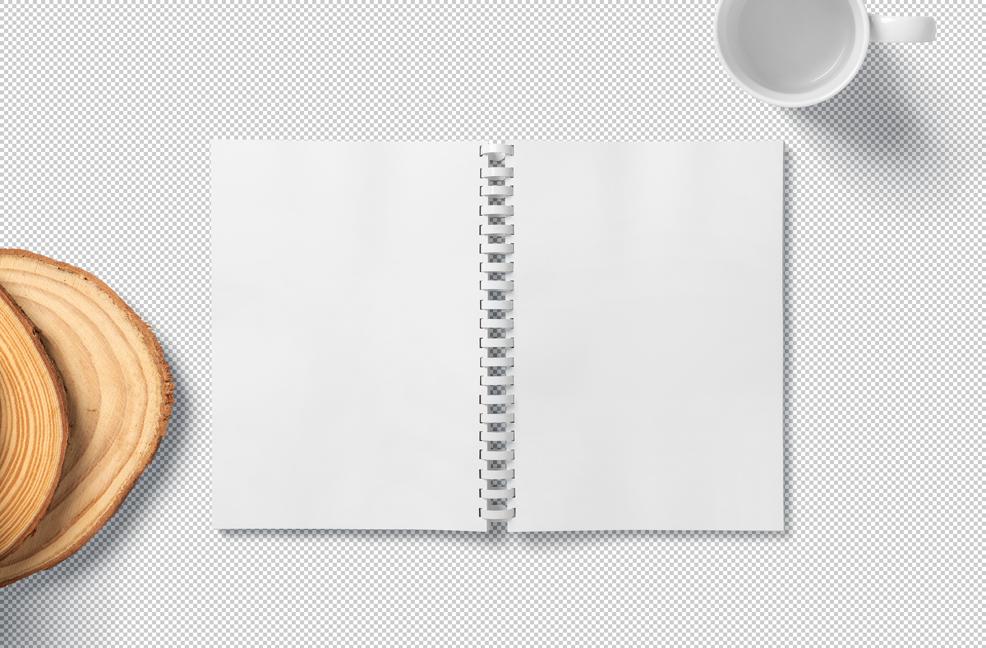 A4 spiral book mockup