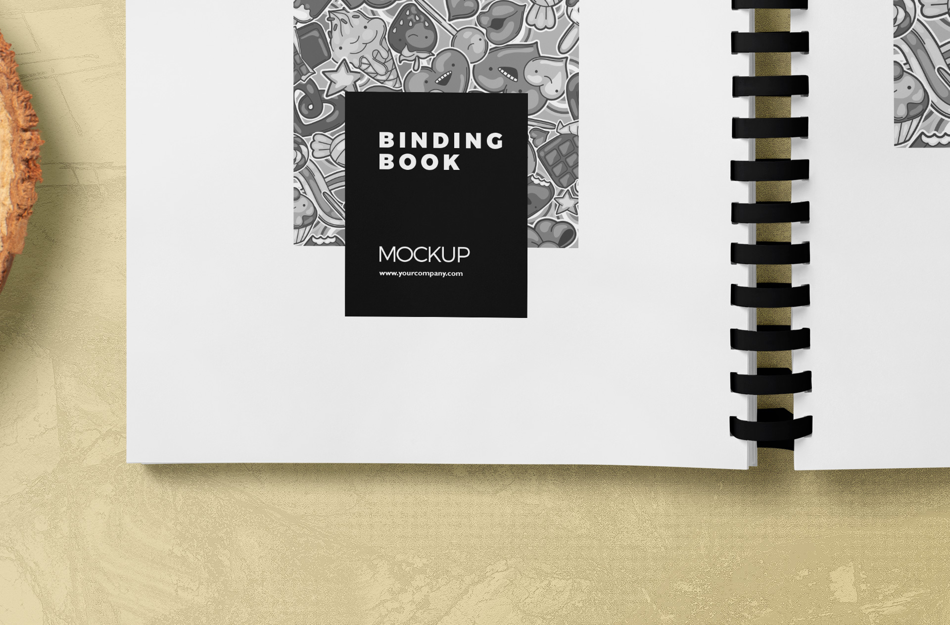 A4 spiral book mockup