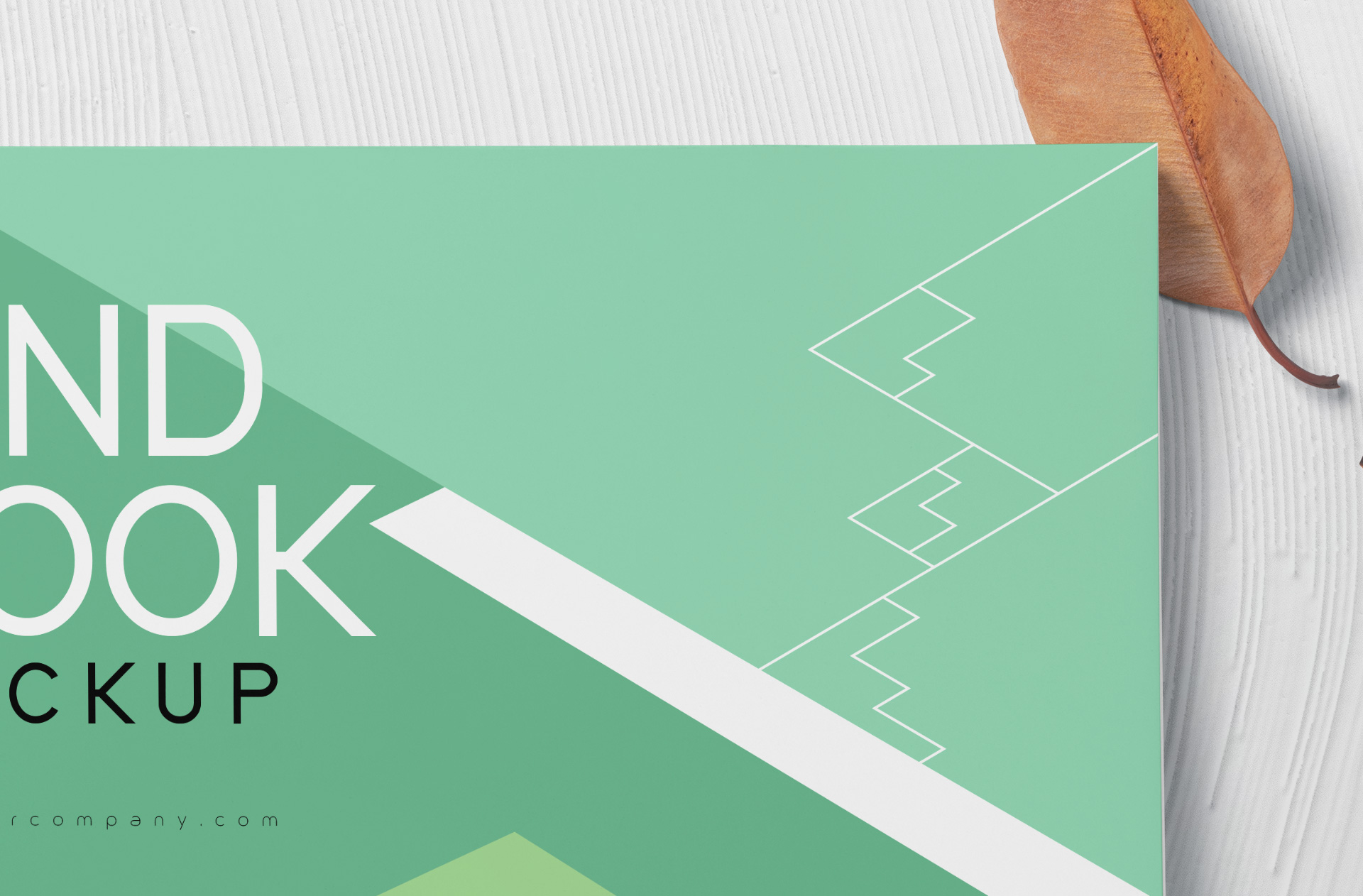 A4 landscape book mockup