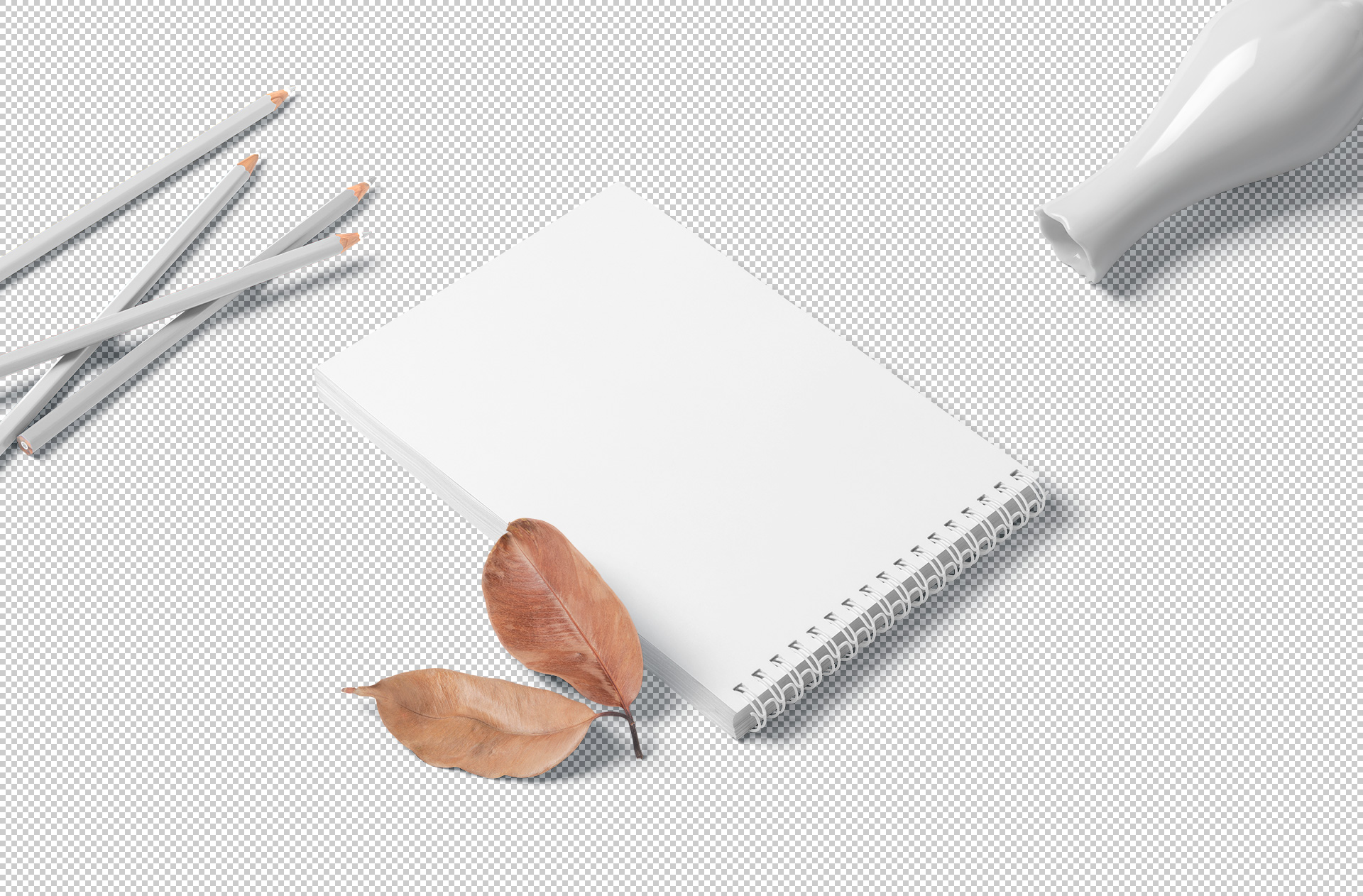 A4 landscape book mockup