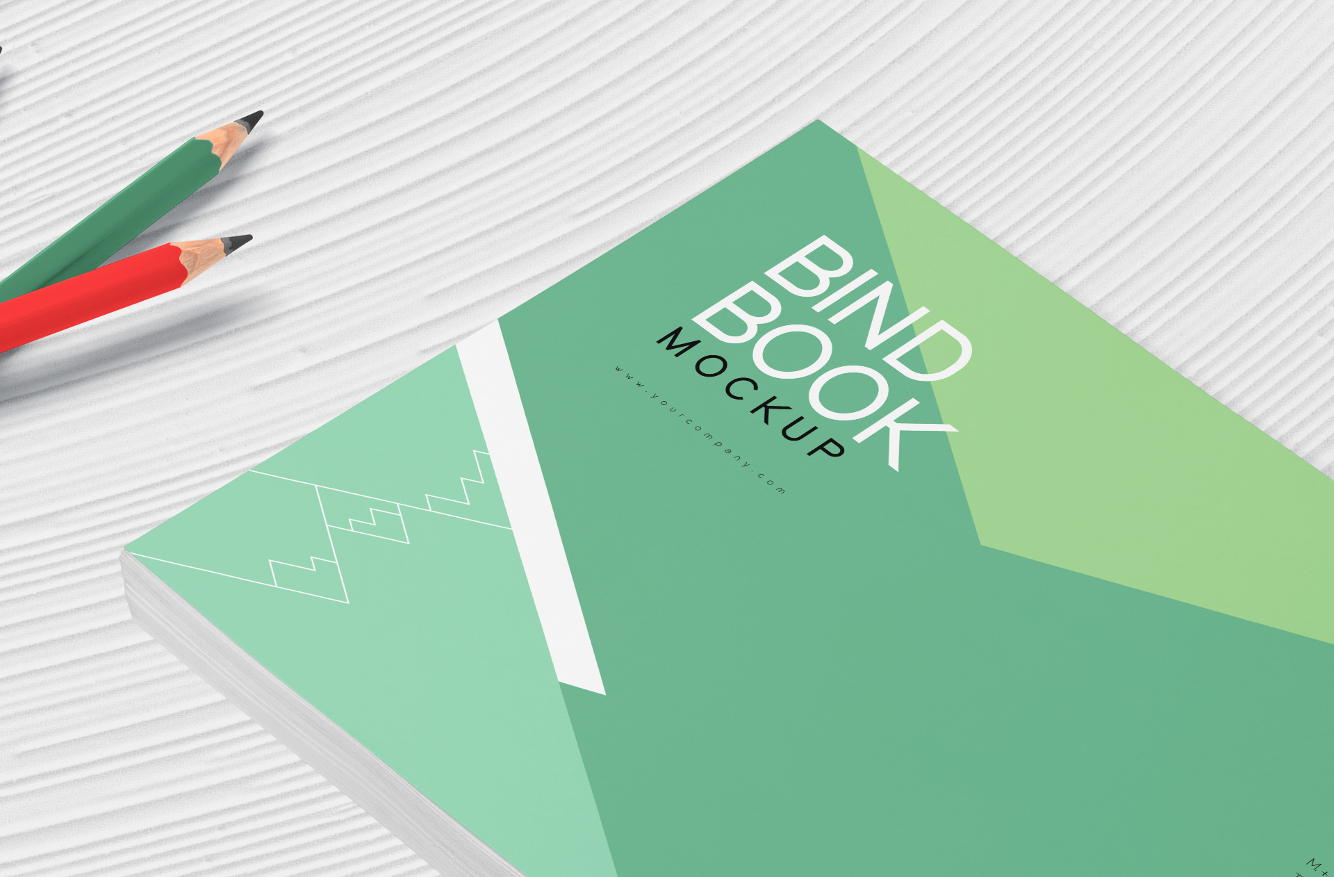 A4 landscape book mockup