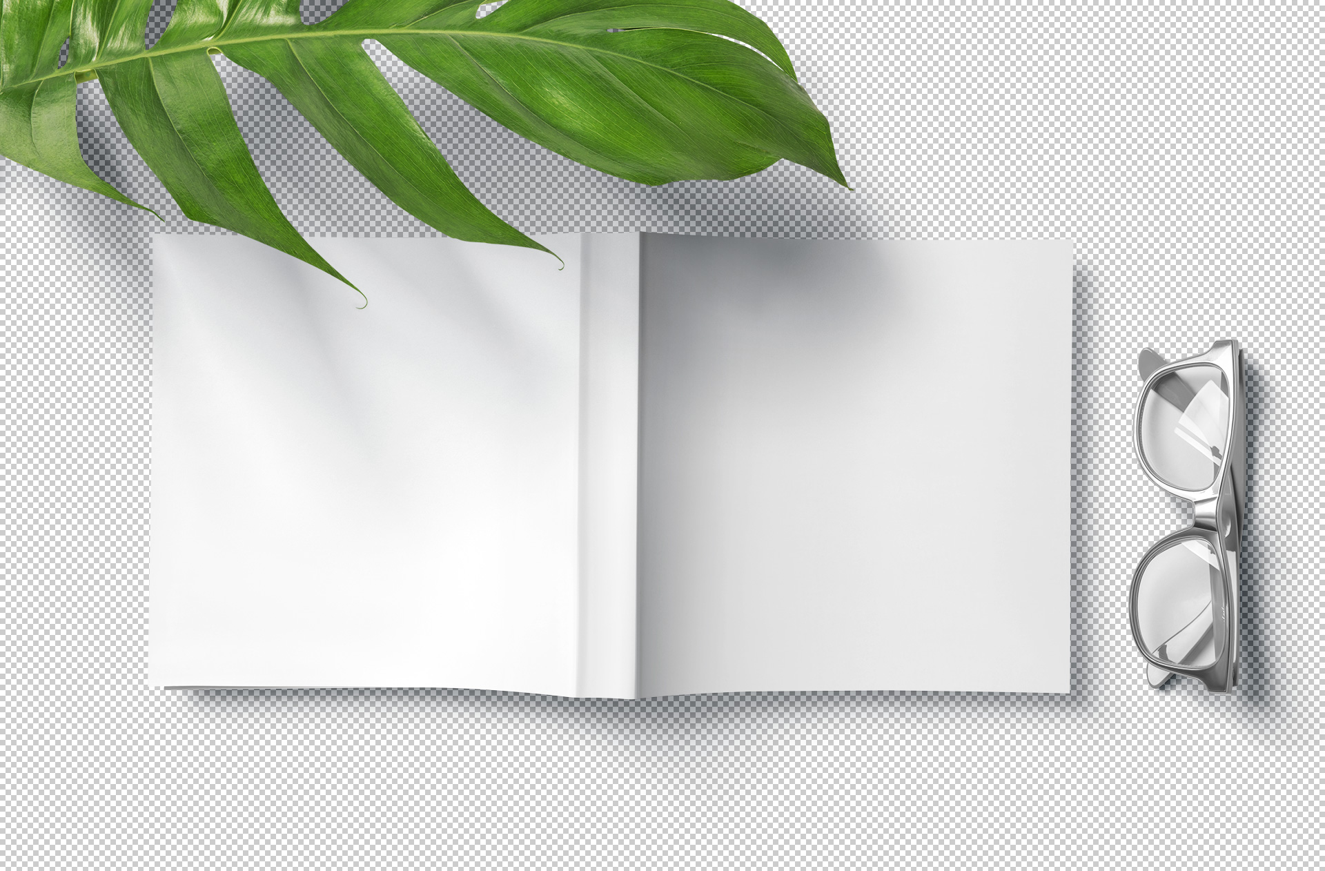 A4 square book mockup