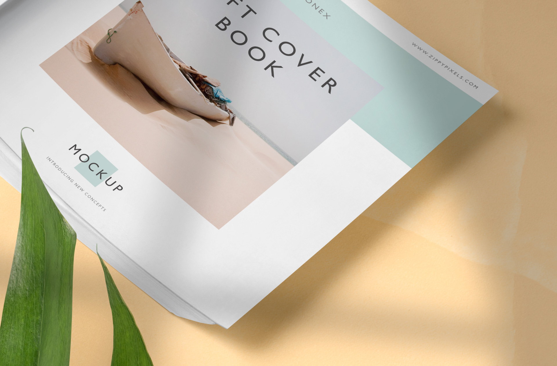 A4 square book mockup